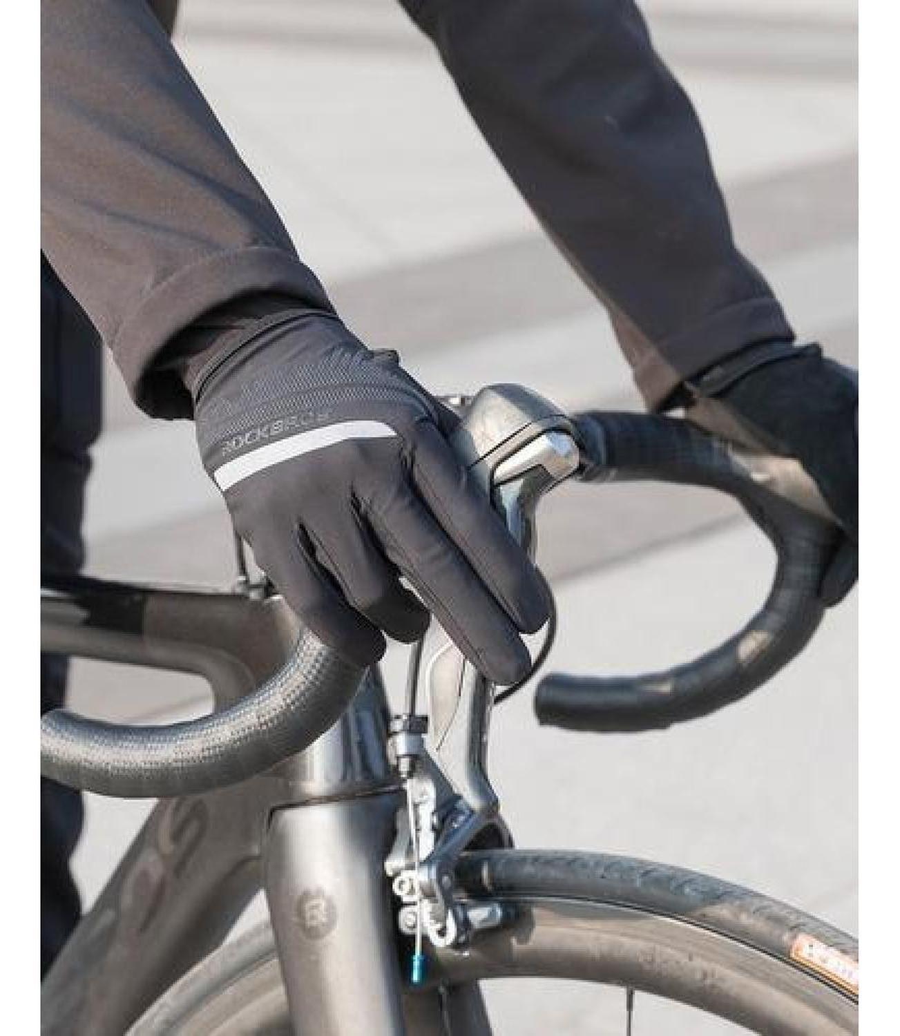 Guantes Reflectantes Rockbros, Mtb Ruta Dedo Largo Bicicleta-5