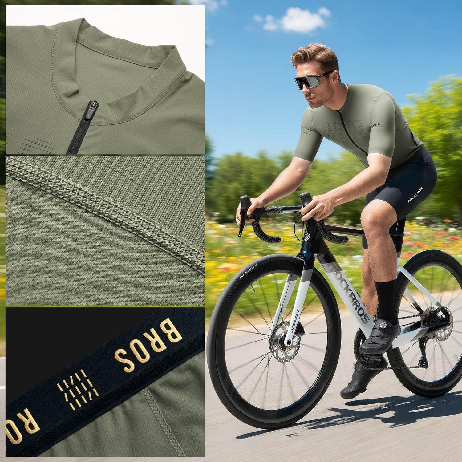 Tricota Rockbros Amber Ciclismo Ruta Mtb Manga Corta Pro-2