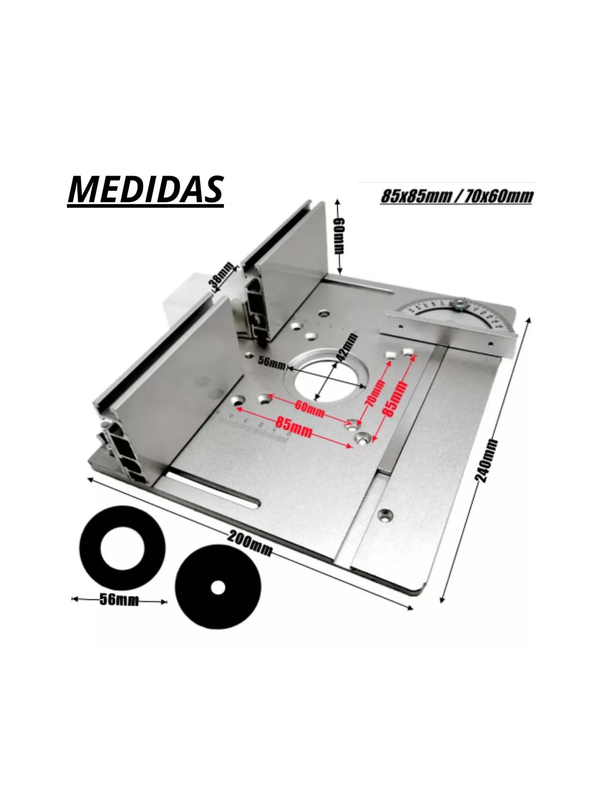 Placa De Inserción Guías Banco De Trabajo Router Fresadora-2