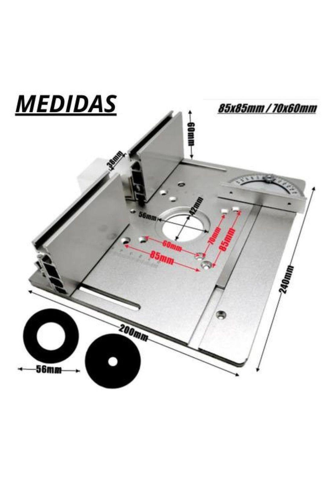 Placa De Inserción Guías Banco De Trabajo Router Fresadora-2