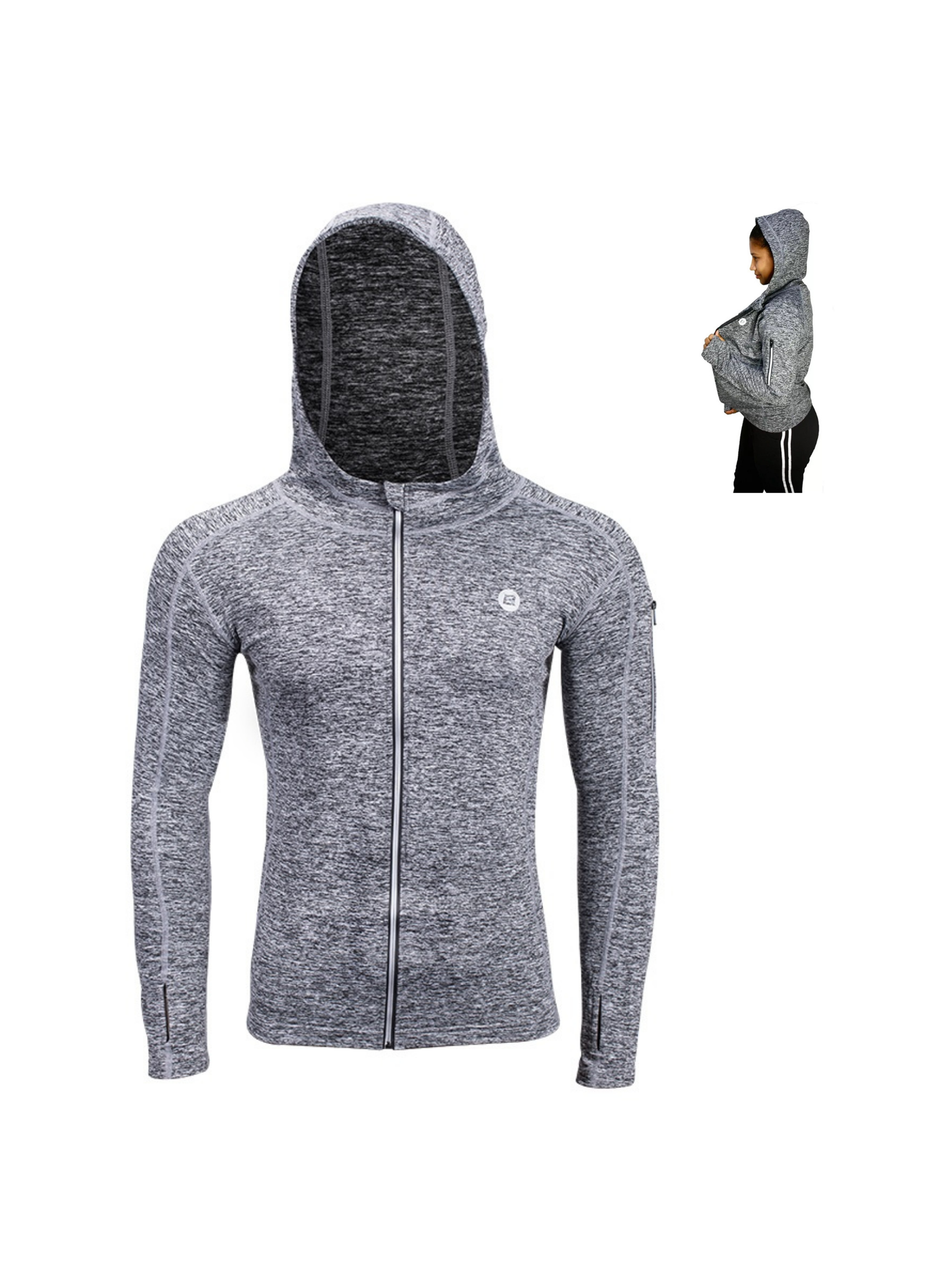 Polerón Deportivo Capucha Unisex Ciclismo Rockbros-1