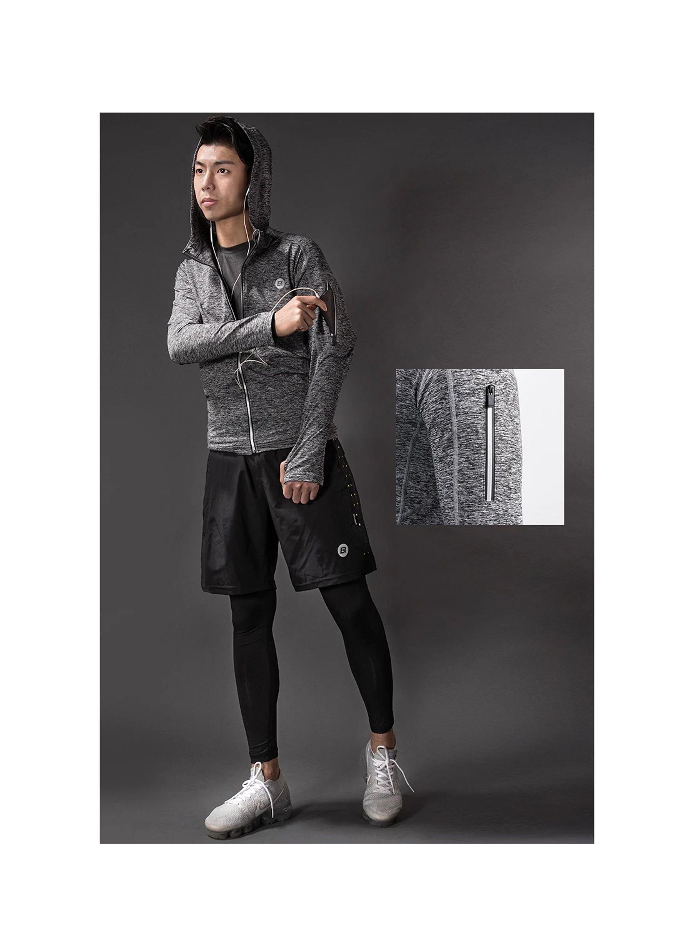 Polerón Deportivo Capucha Unisex Ciclismo Rockbros-3