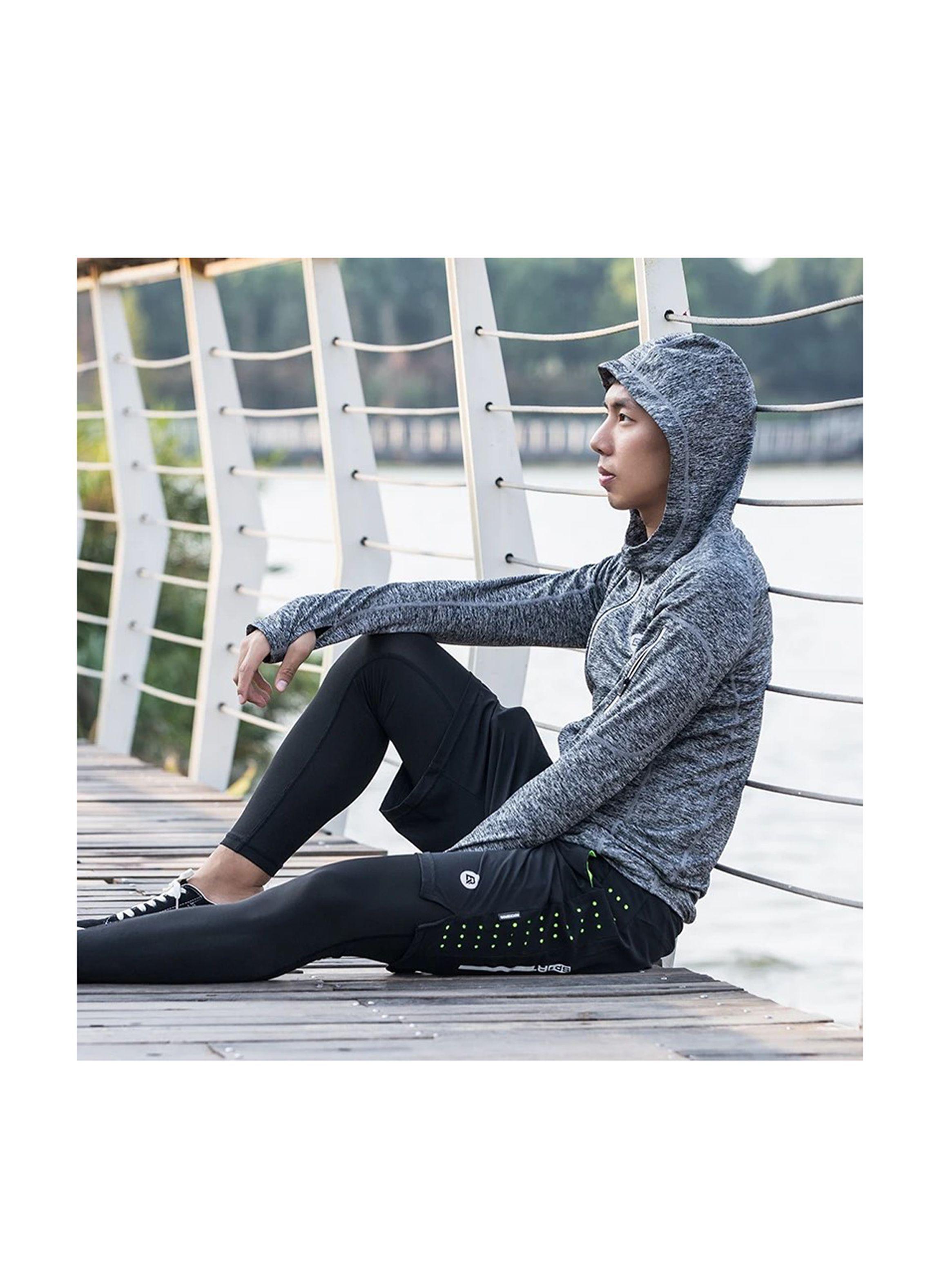 Polerón Deportivo Capucha Unisex Ciclismo Rockbros-7