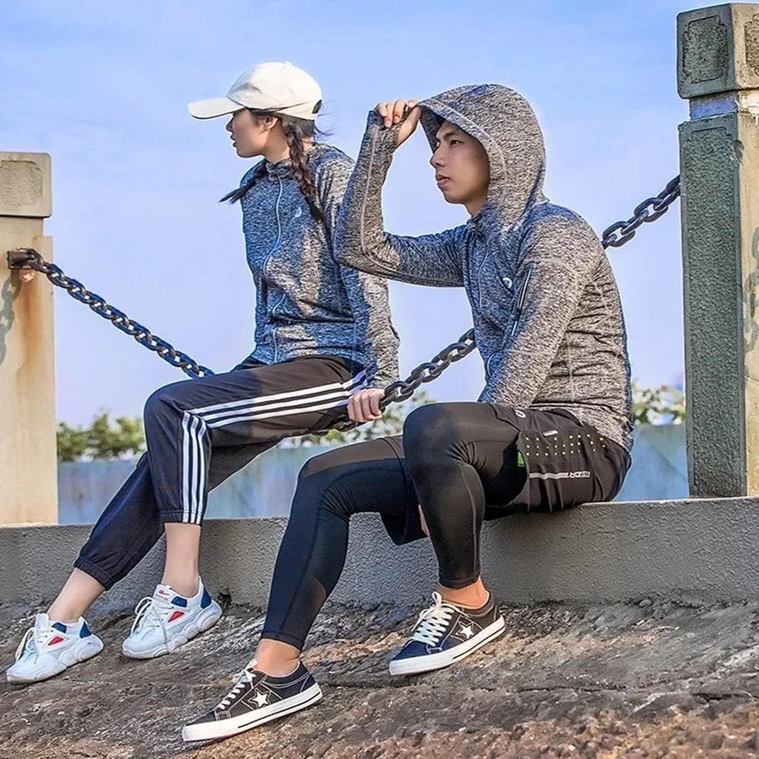 Polerón Deportivo Capucha Unisex Ciclismo Rockbros-3