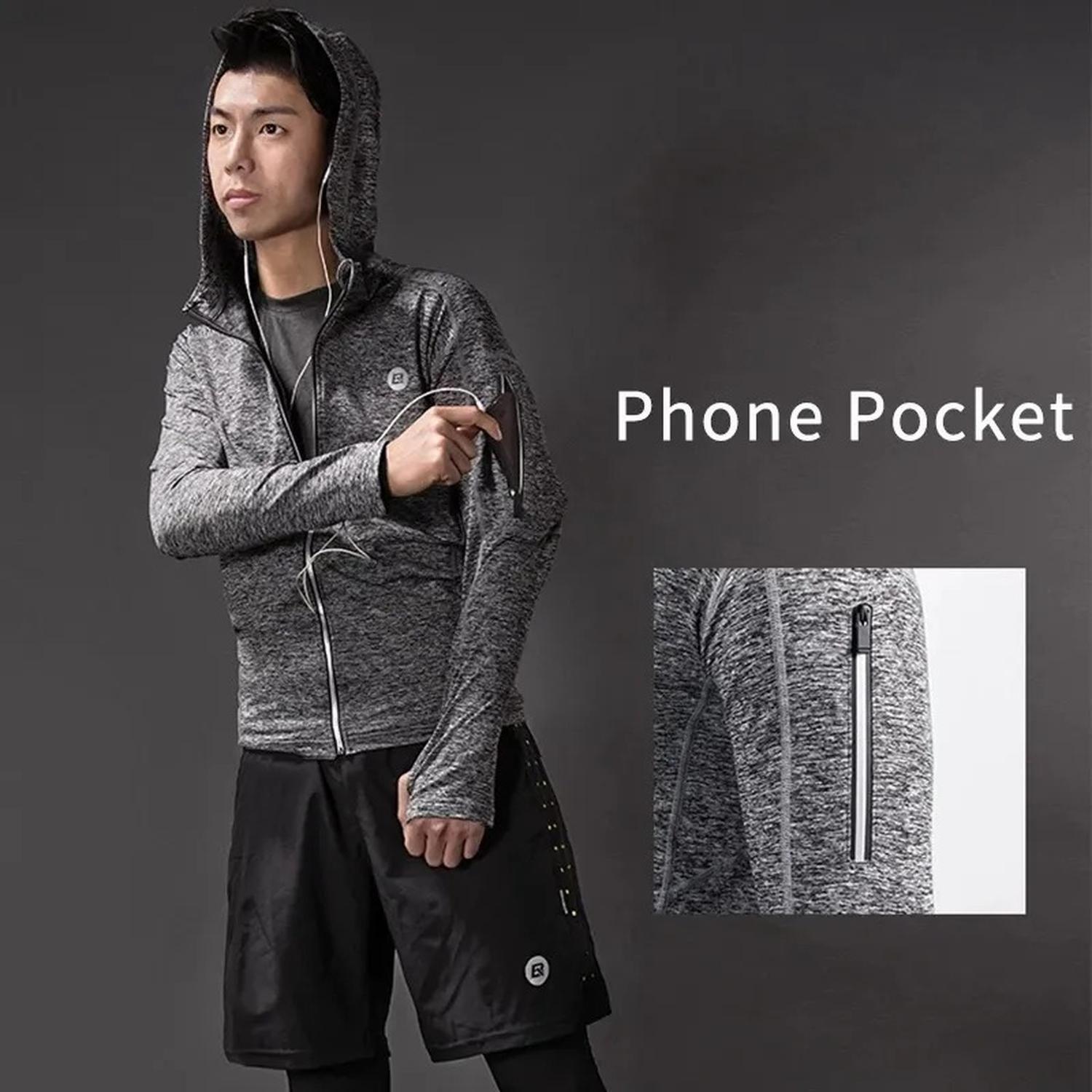 Polerón Deportivo Capucha Unisex Ciclismo Rockbros-5