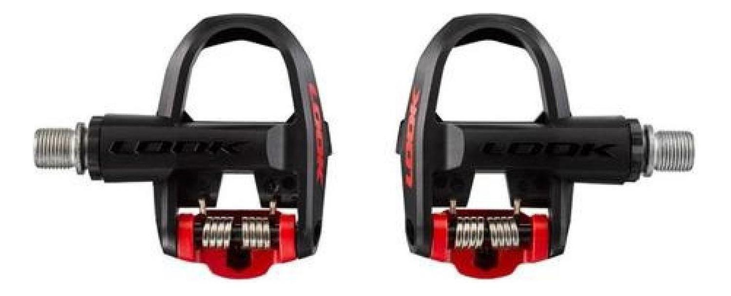 Pedales Look Kéo Classic 3 + Calas Kéo Grip Ruta Bicicleta Negro/rojo-4