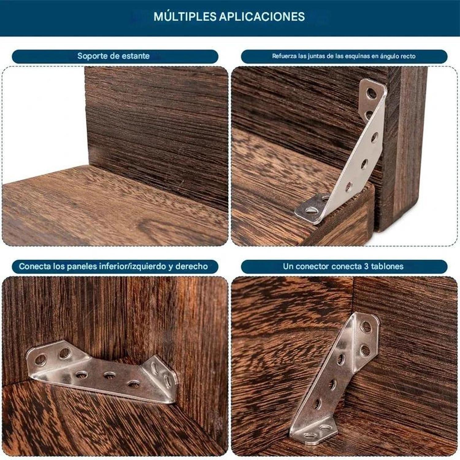 Pack 20 Escuadra Angulo Esquinera 90° Acero Inoxidable-3