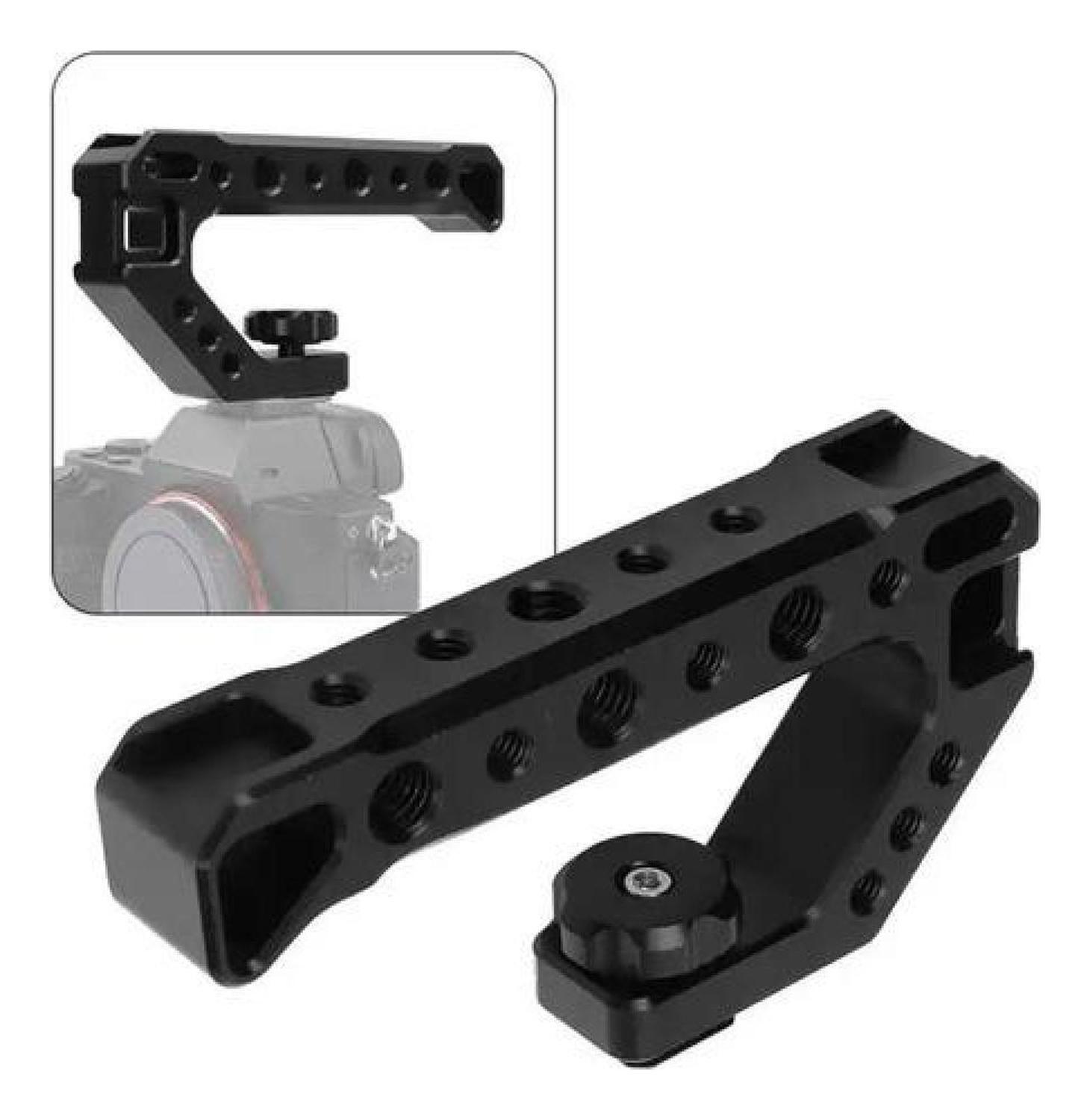 Soporte Manual De Cámaras Micrófono Luces Slr Estabilizador Negro-4