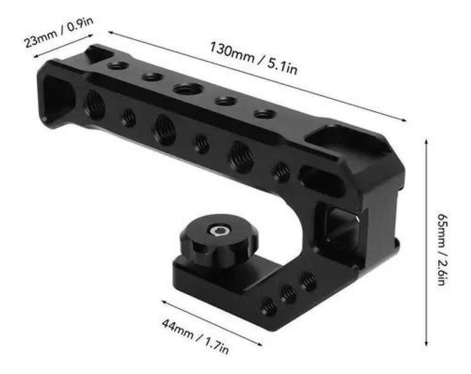 Soporte Manual De Cámaras Micrófono Luces Slr Estabilizador Negro-6