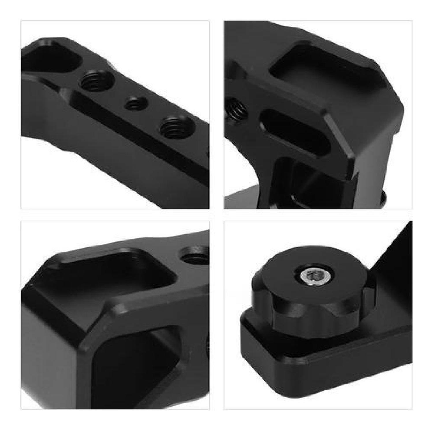 Soporte Manual De Cámaras Micrófono Luces Slr Estabilizador Negro-8