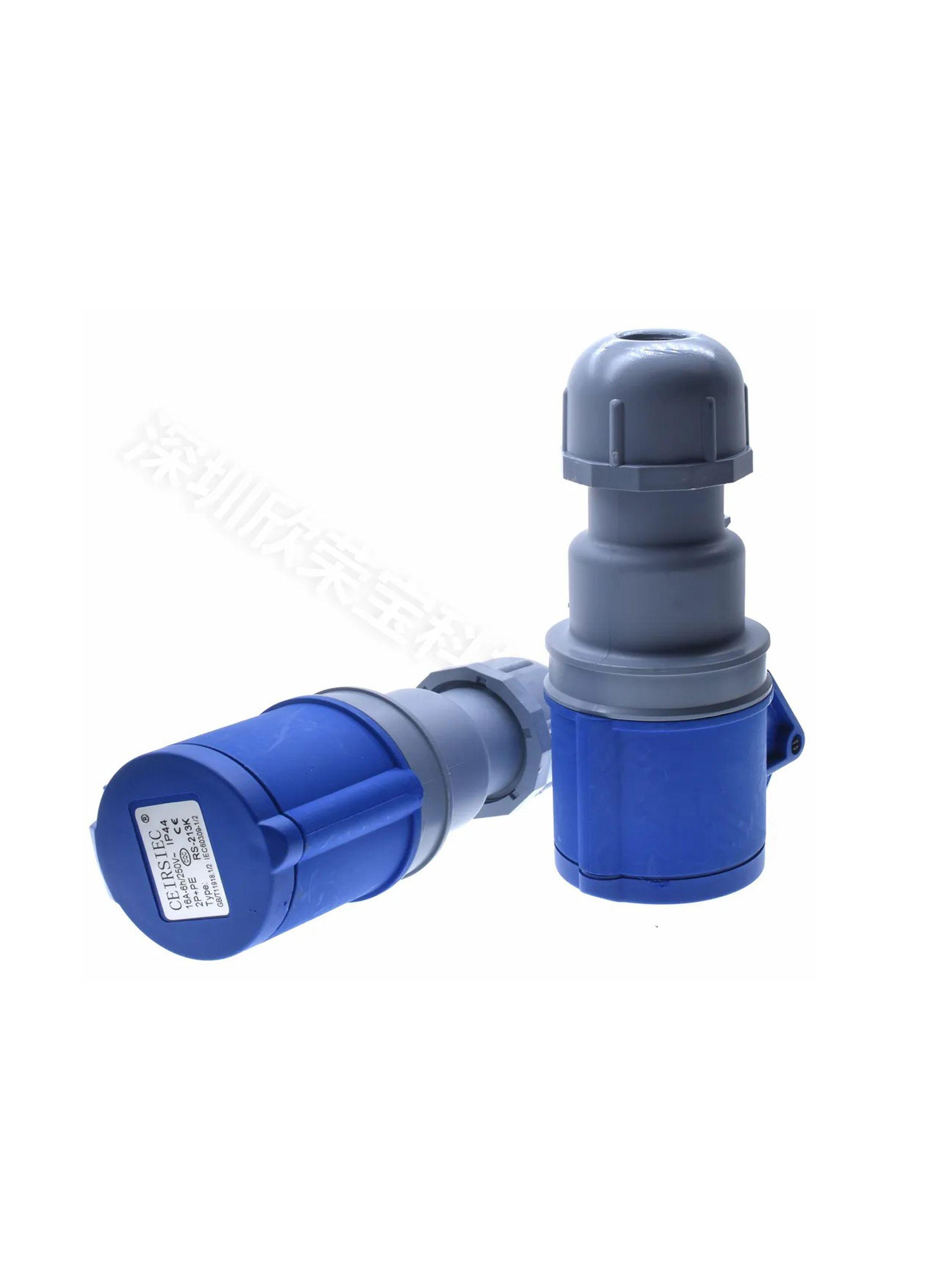 Set Enchufe Industrial Macho Y Hembra 3pines 16a-3