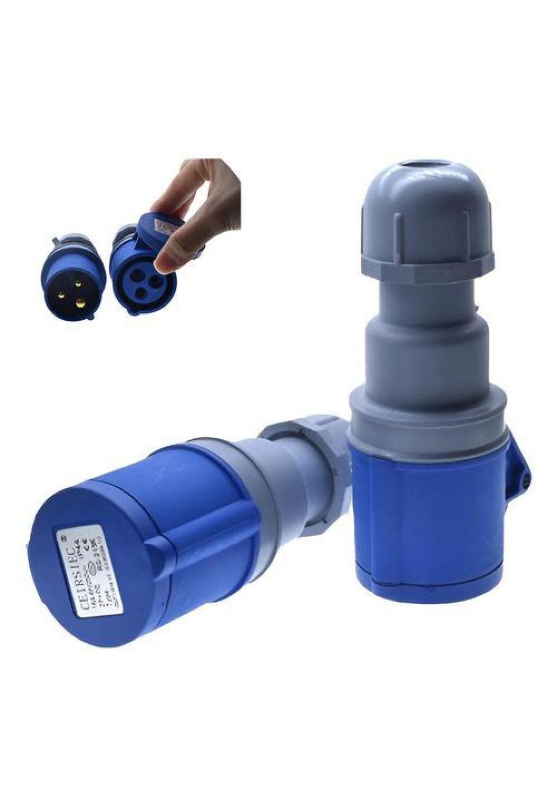 Set Enchufe Industrial Macho Y Hembra 3pines 16a-0