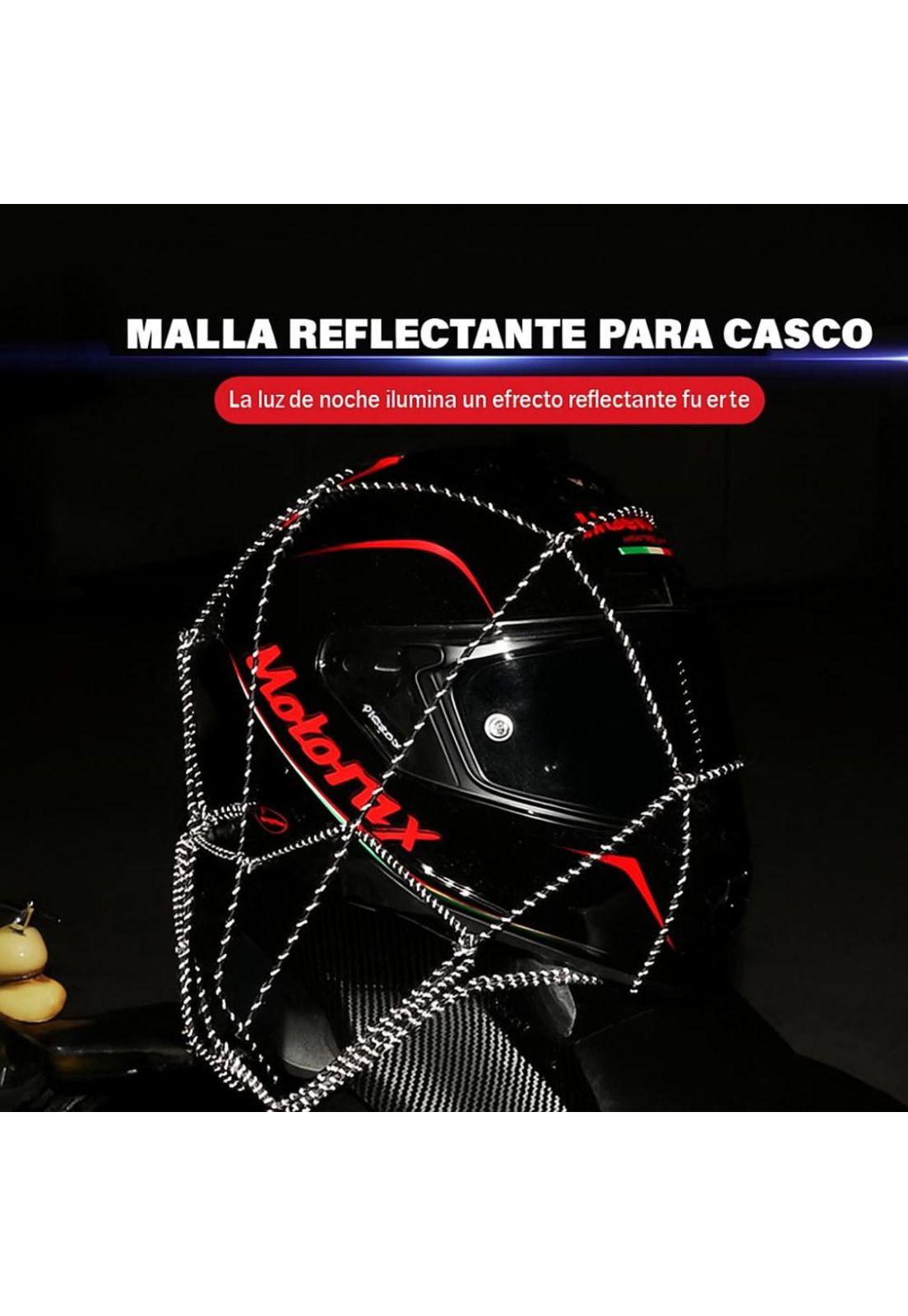 Red Equipaje Moto Casco Reflectante 6 Ganchos Elastico-5