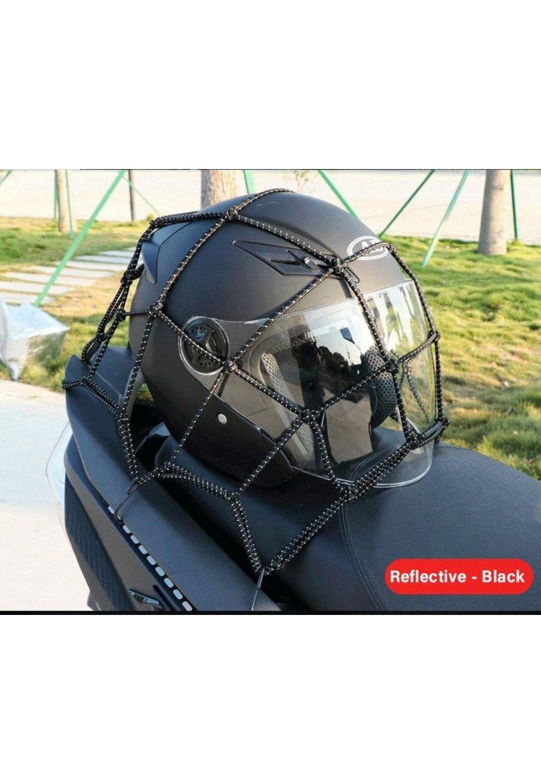 Red Equipaje Moto Casco Reflectante 6 Ganchos Elastico-6