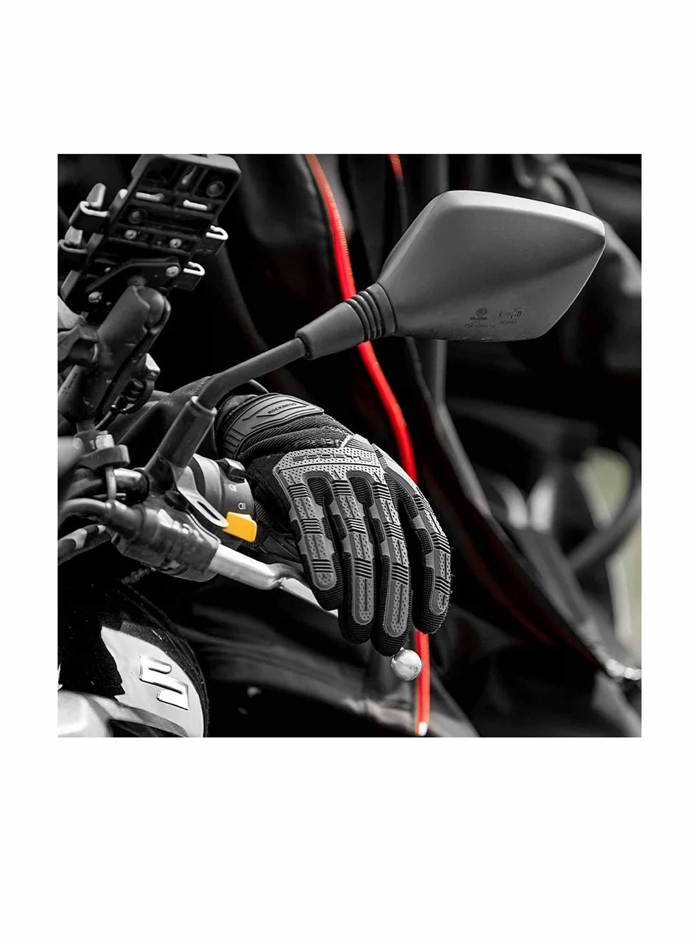 Guantes Con Protección Rockbros Moto Bicicleta Enduro Dh-7