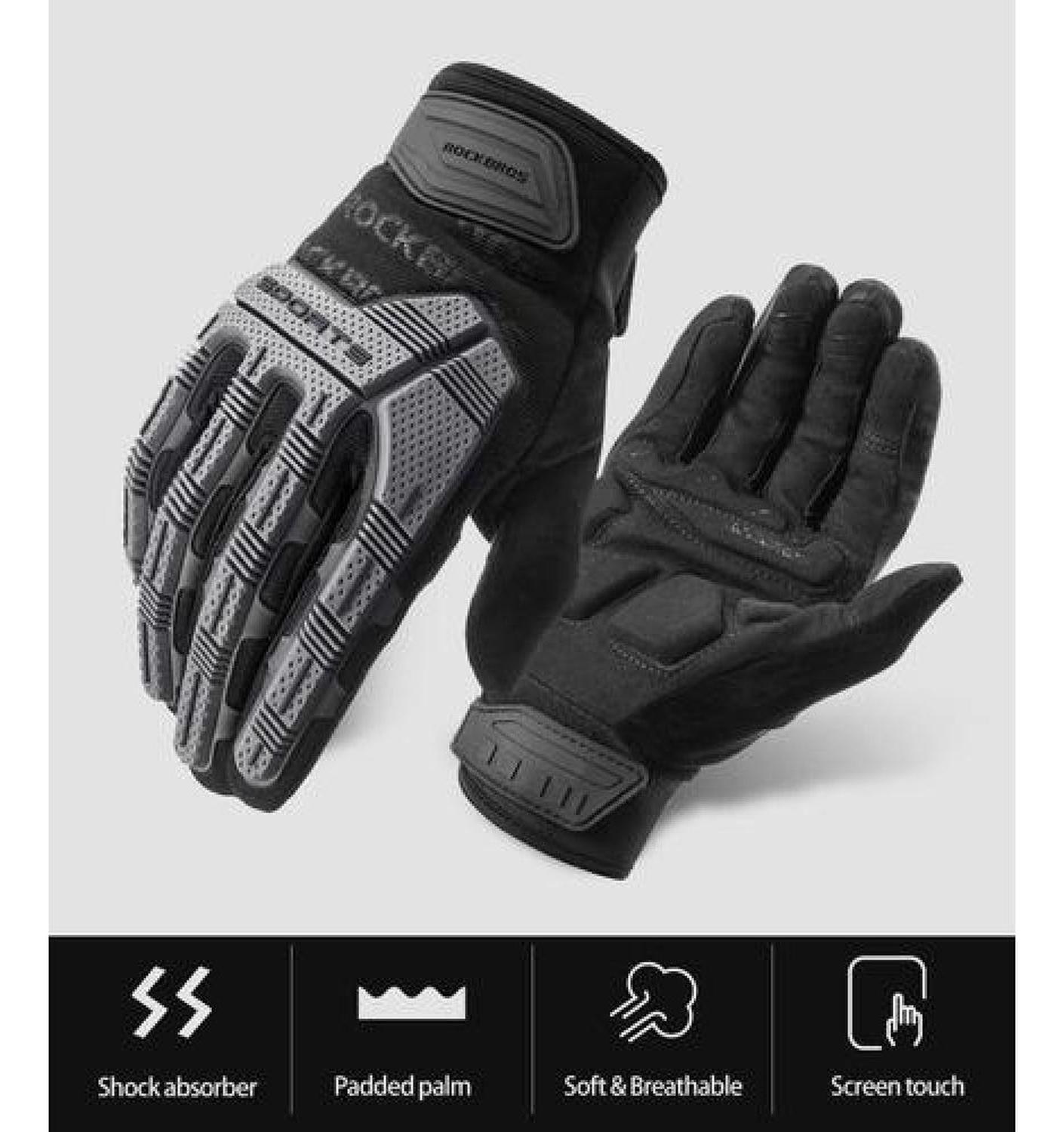 Guantes Con Protección Rockbros Moto Bicicleta Enduro Dh-6