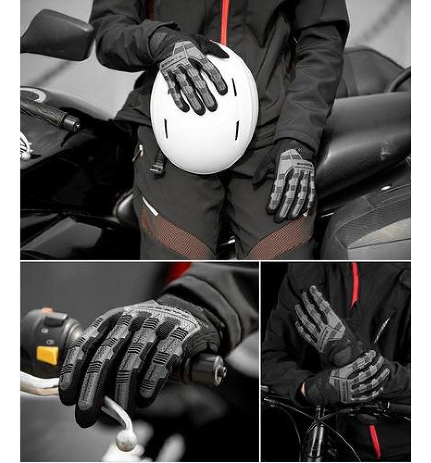 Guantes Con Protección Rockbros Moto Bicicleta Enduro Dh-8