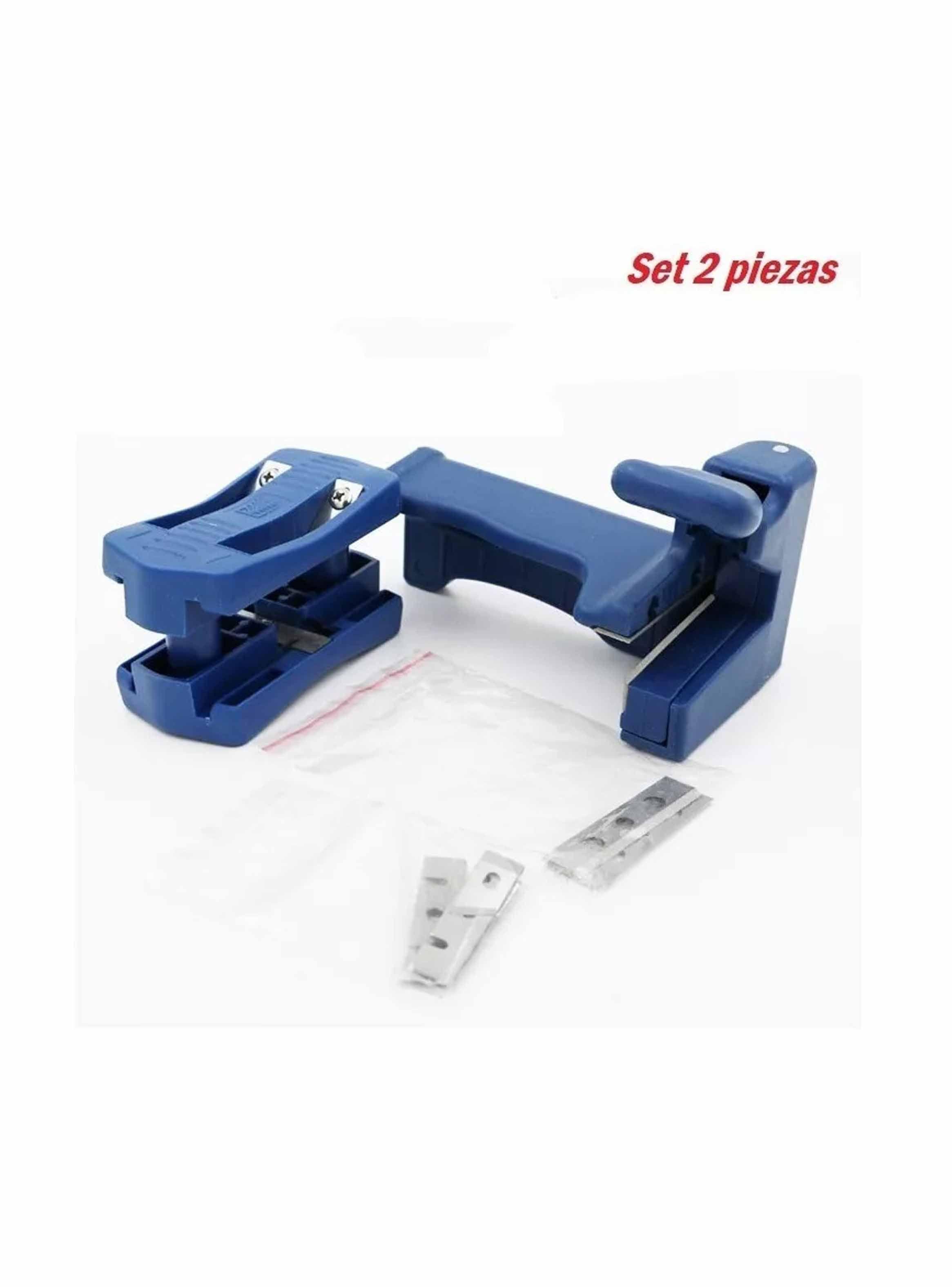 Set Perfilador Recortador Tapacantos Melamina De Doble Filo-0