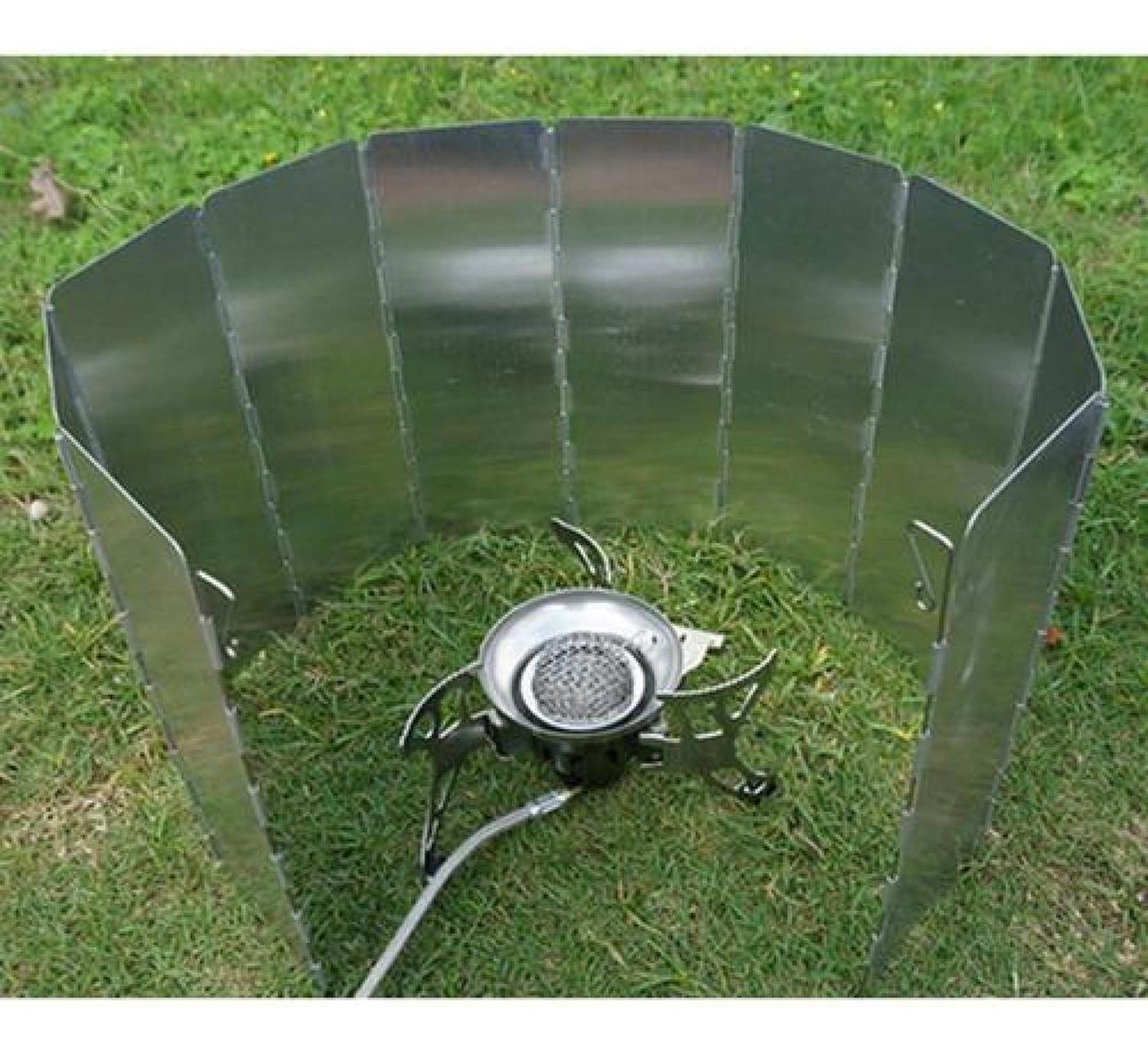 Cubre Viento 13,5 X 63 Cm Aluminio Cocinilla Camping-2