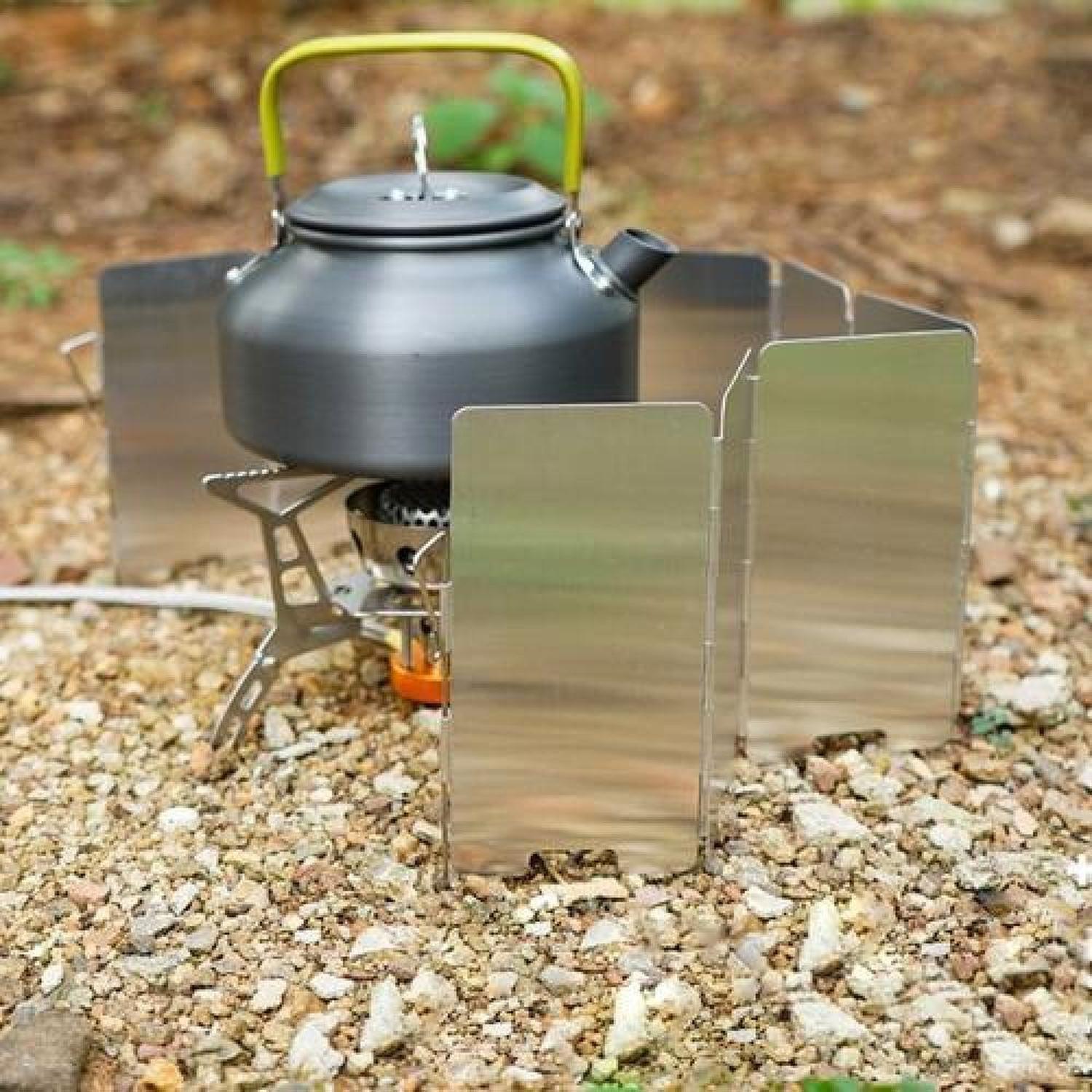 Cubre Viento 13,5 X 63 Cm Aluminio Cocinilla Camping-3