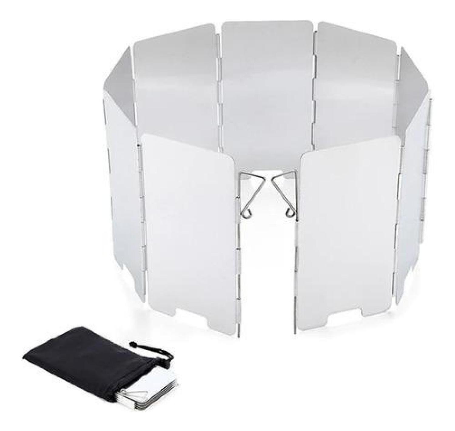 Cubre Viento 13,5 X 63 Cm Aluminio Cocinilla Camping-5