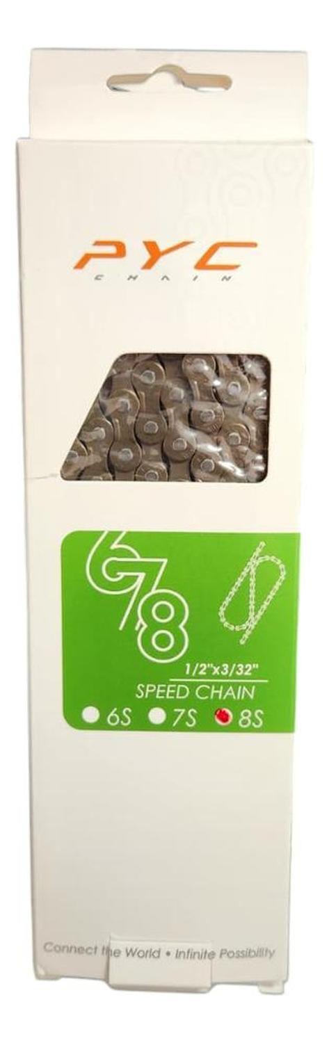 Cadena Bicicleta Pyc P7002 7/8v Compatible Shimano Mtb Paseo-2