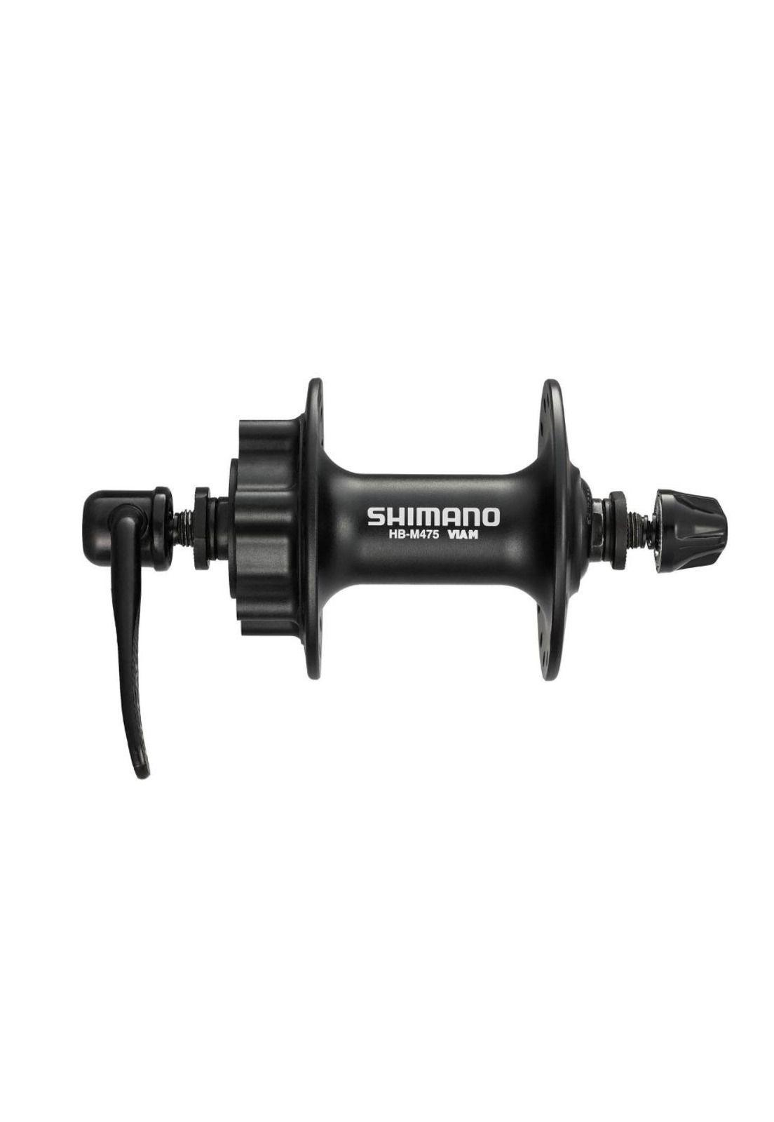 Maza Buje Shimano HB-M475 Delantera MTB 36H Negra 6 Pernos-3