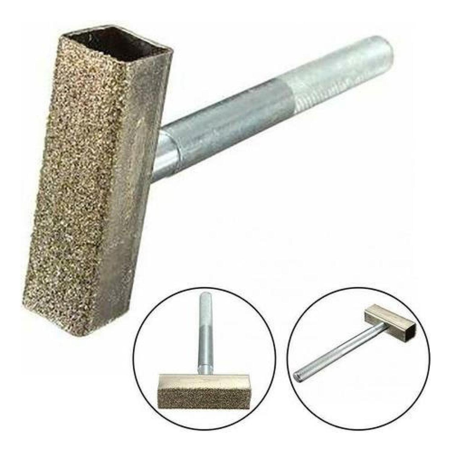 Afilador Diamantado Rectificador Discos De Esmeril Banco Plateado-3
