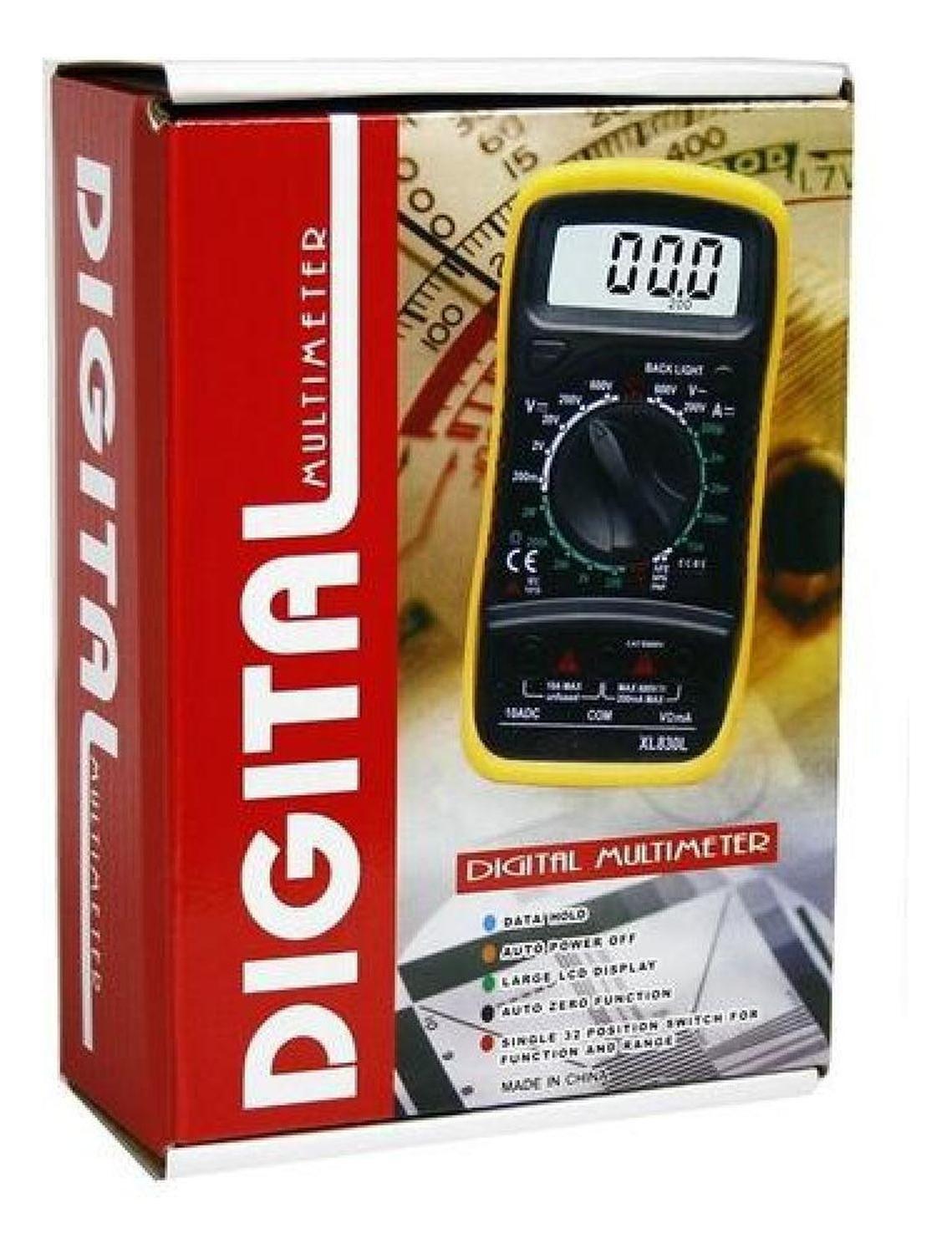 Multímetro Profesional Tester Pantalla Digital Lcd + Batería-2