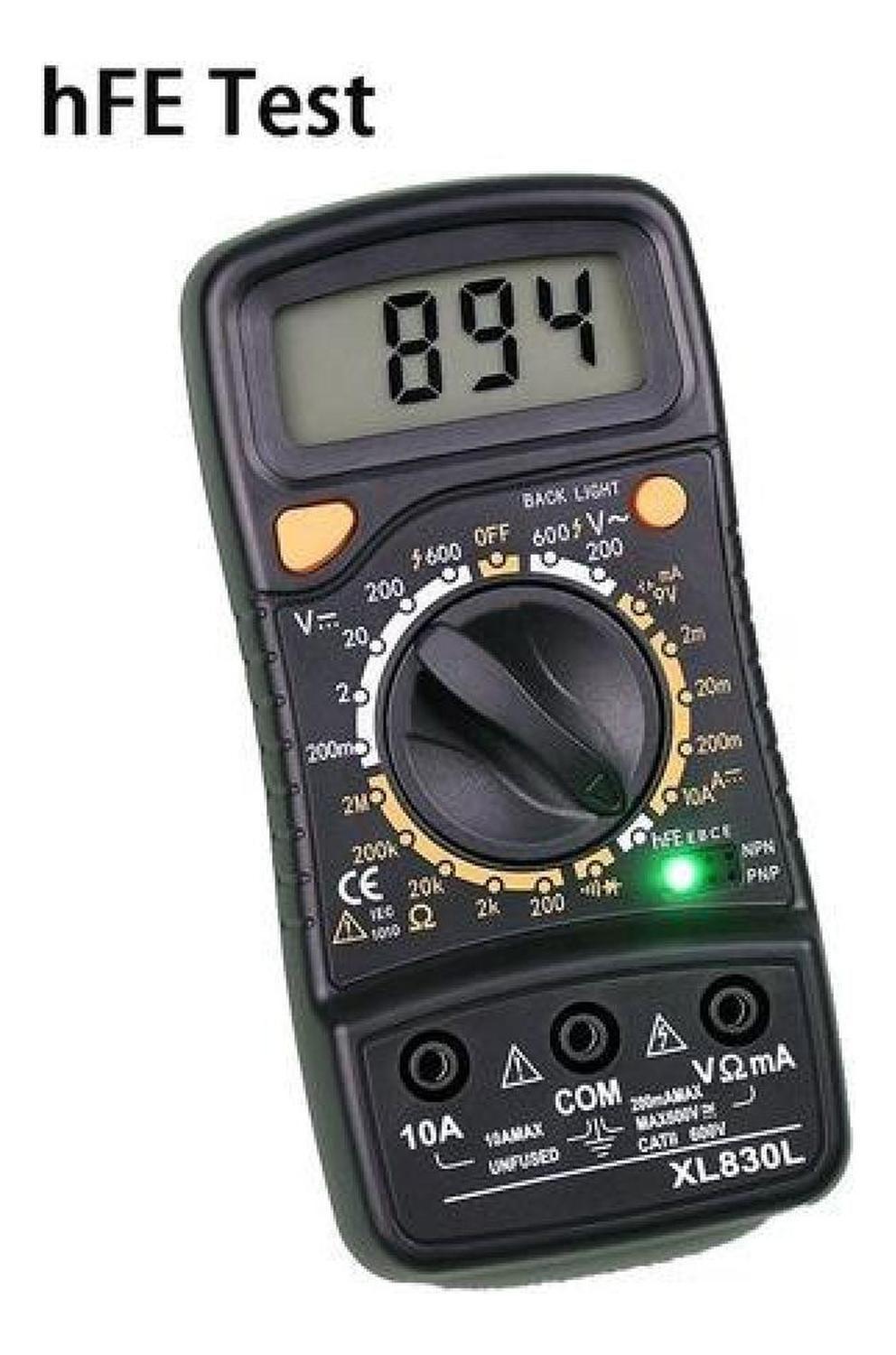 Multímetro Profesional Tester Pantalla Digital Lcd + Batería-7