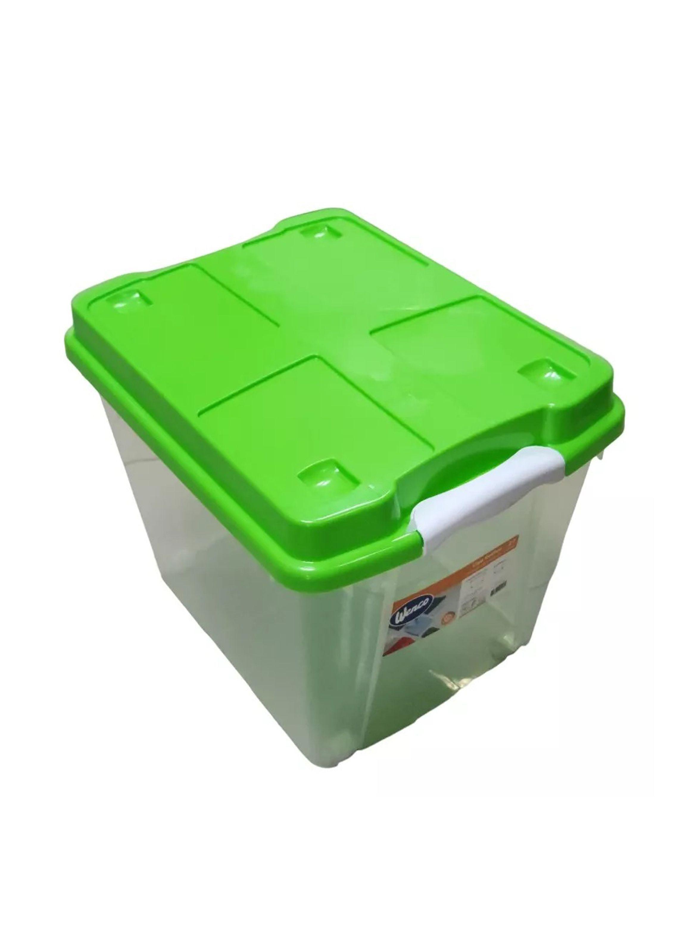 Pack 10 Cajas Organizadoras 27lts Wenco C/ Ruedas 31x30x40cm-4