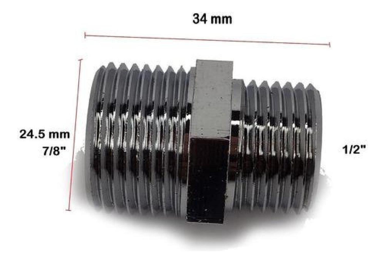Conector He - He, 1/2 X 7/8 , Niple Adaptador-2