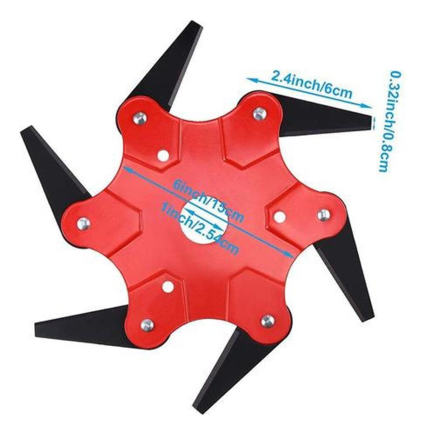 Cabezal Orilladora De Pasto Corte 360º Jardinería - Rojo-4