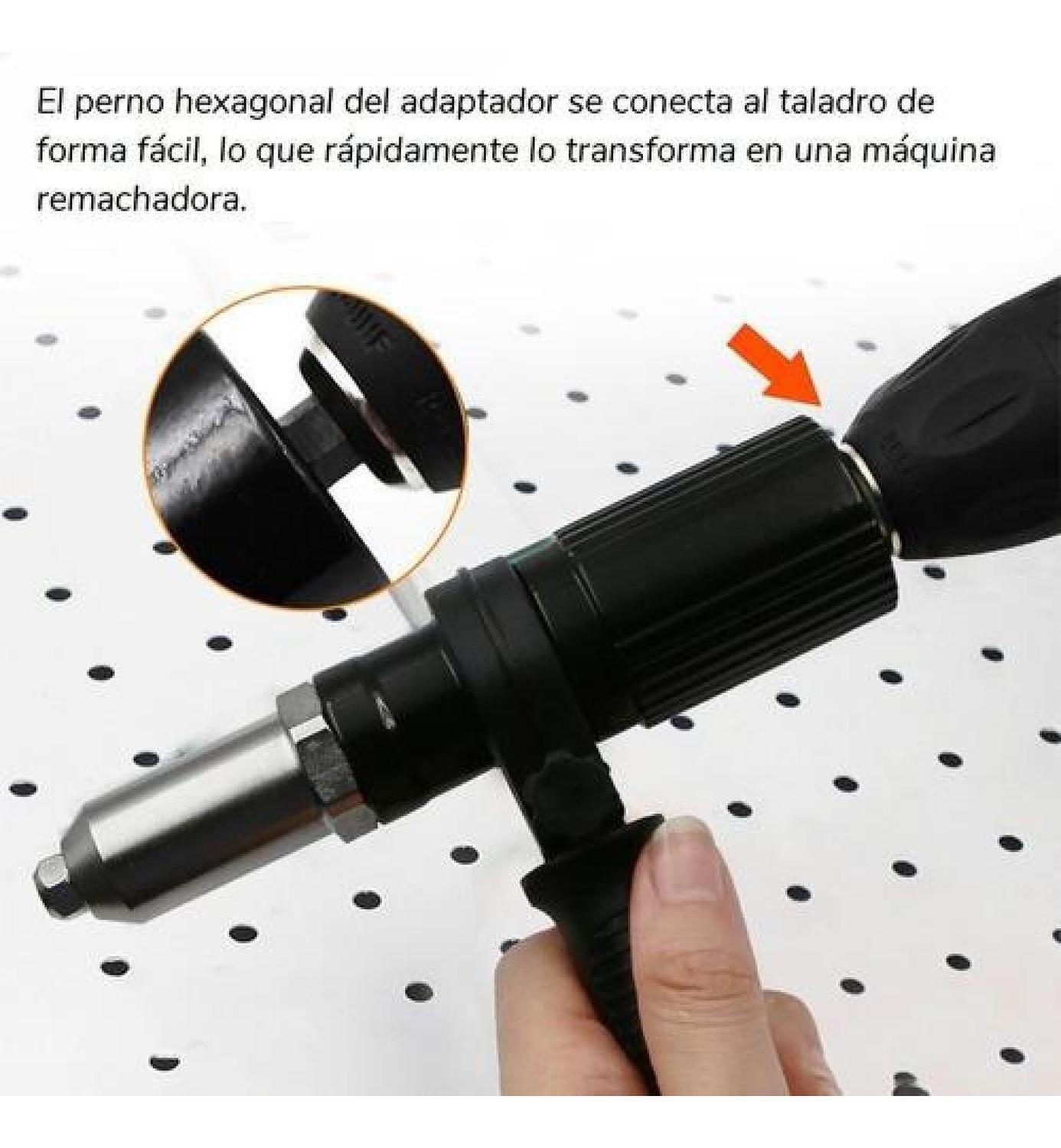 Remachadora Portátil Para Taladros, Accesorio Remaches Pop 4-1