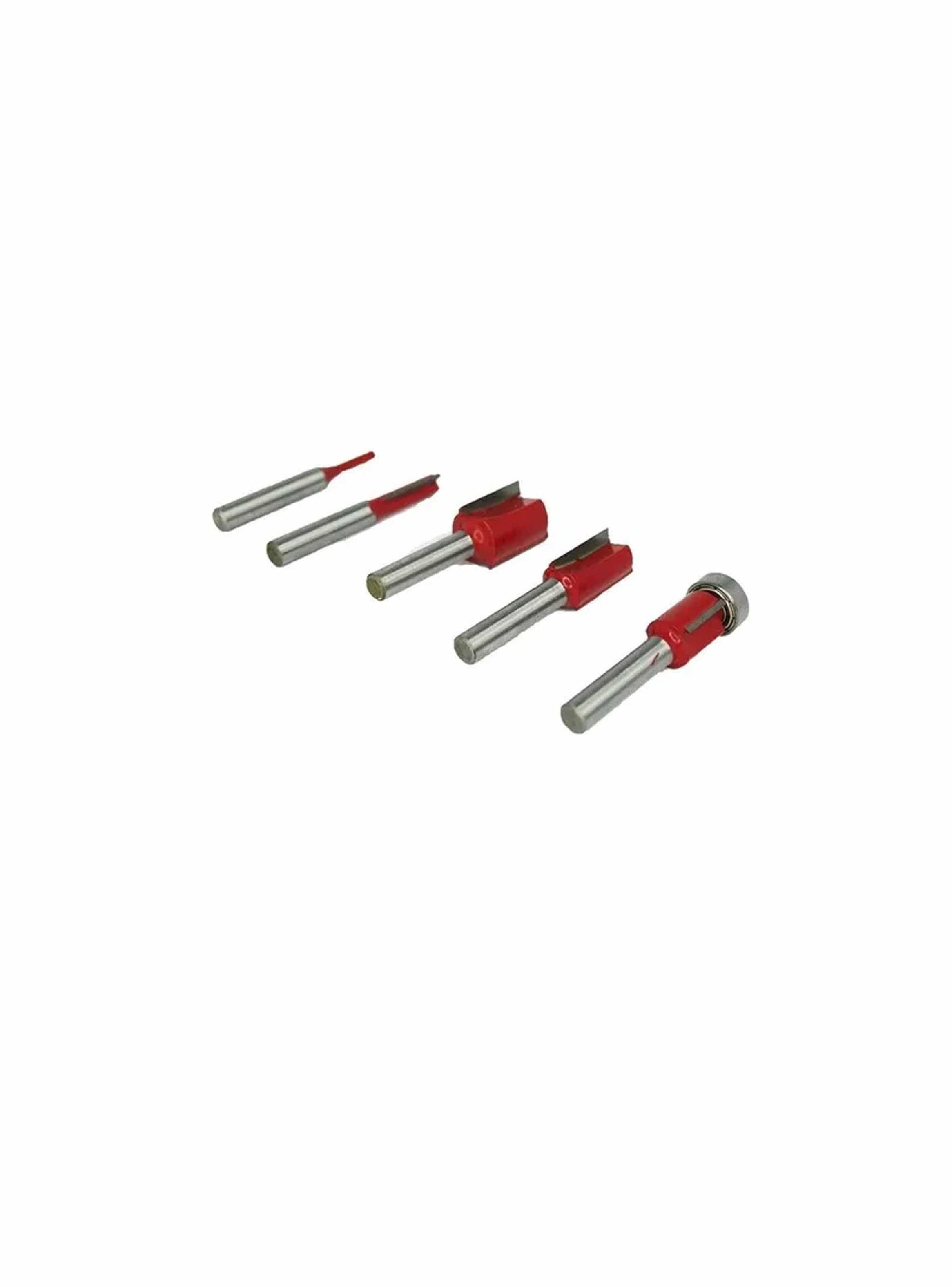 Juego De 15 Brocas Fresas Madera Router 1/4 Corte Desbaste-5