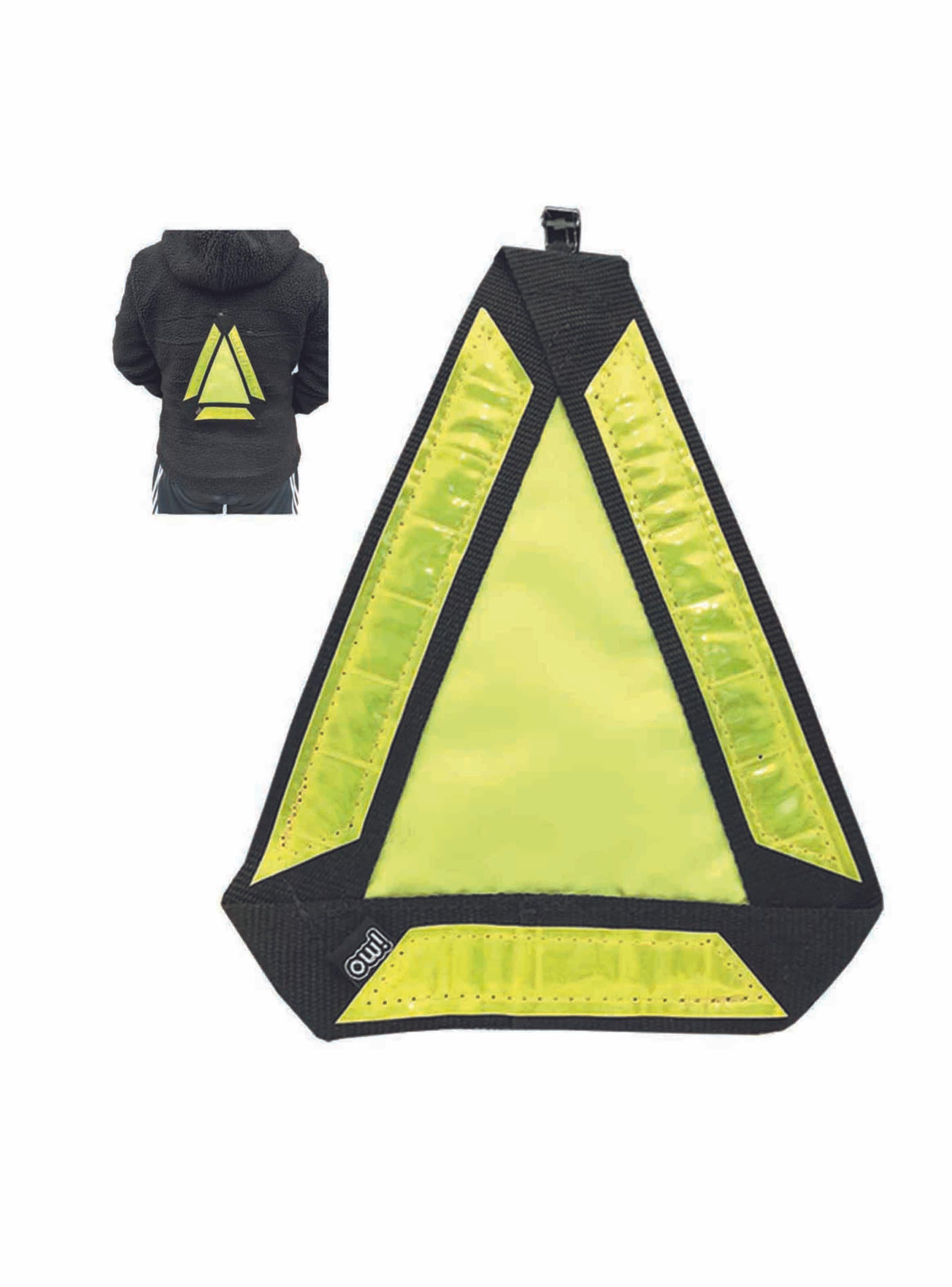 Triangulo Reflectante Seguridad Ciclista Bicicleta Scooter-0
