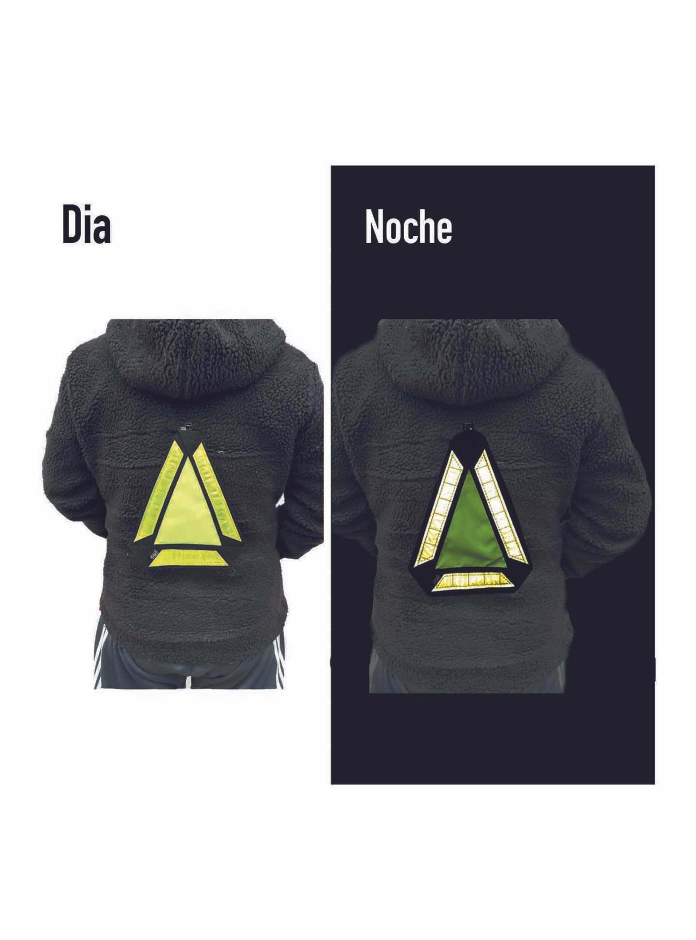 Triangulo Reflectante Seguridad Ciclista Bicicleta Scooter-2