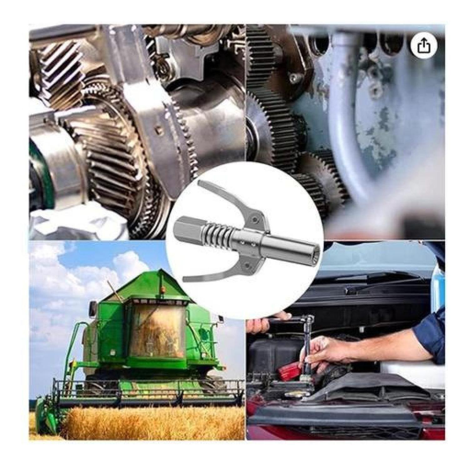 Pistola Grasa Alta Presión 10000 Psi Acople Conector-8