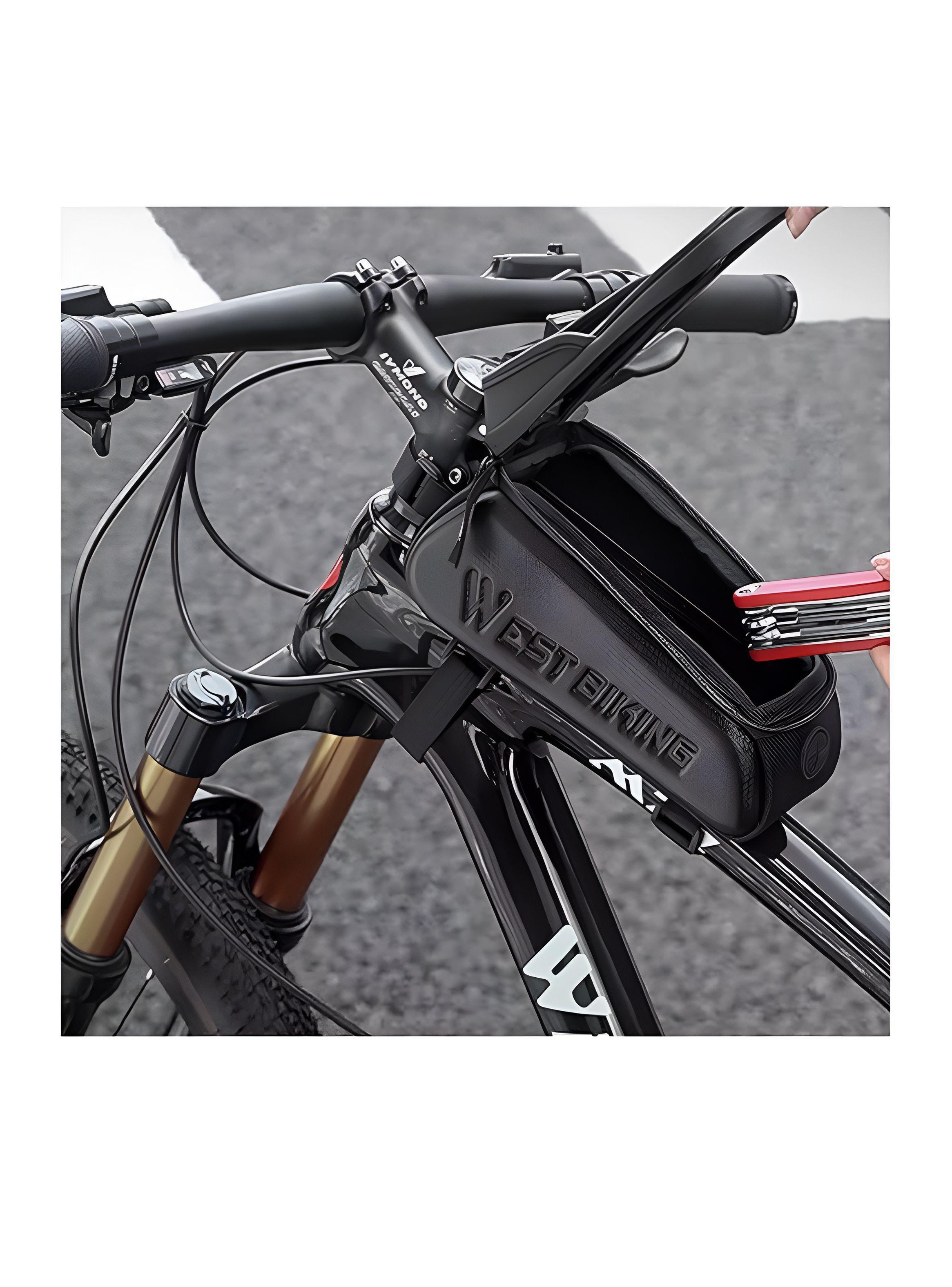 Bolso Soporte Porta Celular Y Bolsa Bicicleta Impermeable-2