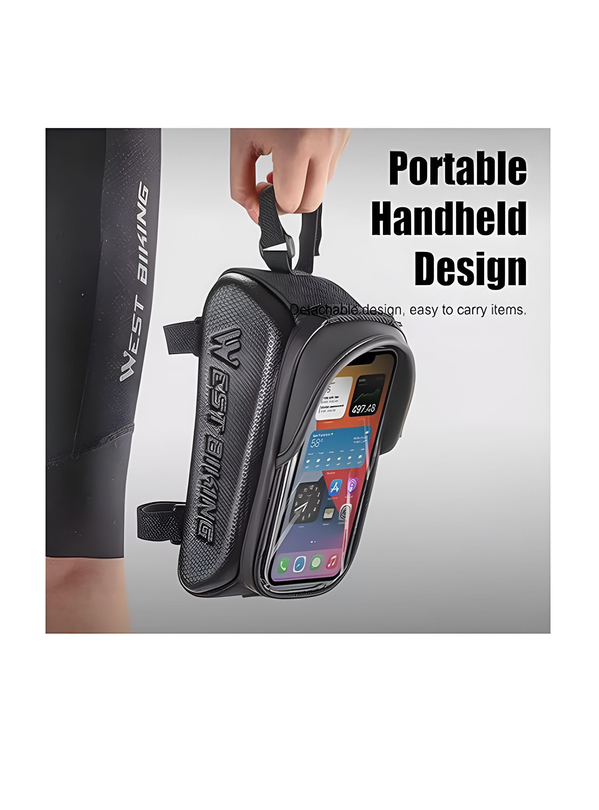Bolso Soporte Porta Celular Y Bolsa Bicicleta Impermeable-4