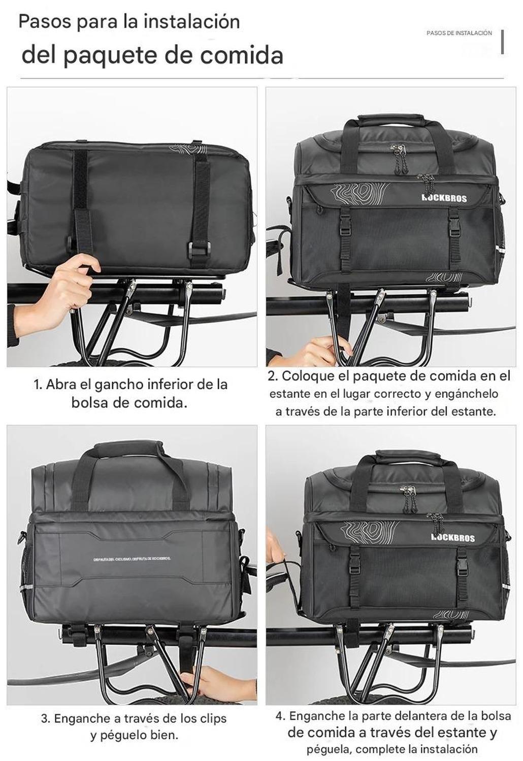 Bolso Térmico Bicicleta Parrilla Trasera Rockbros 11L-3