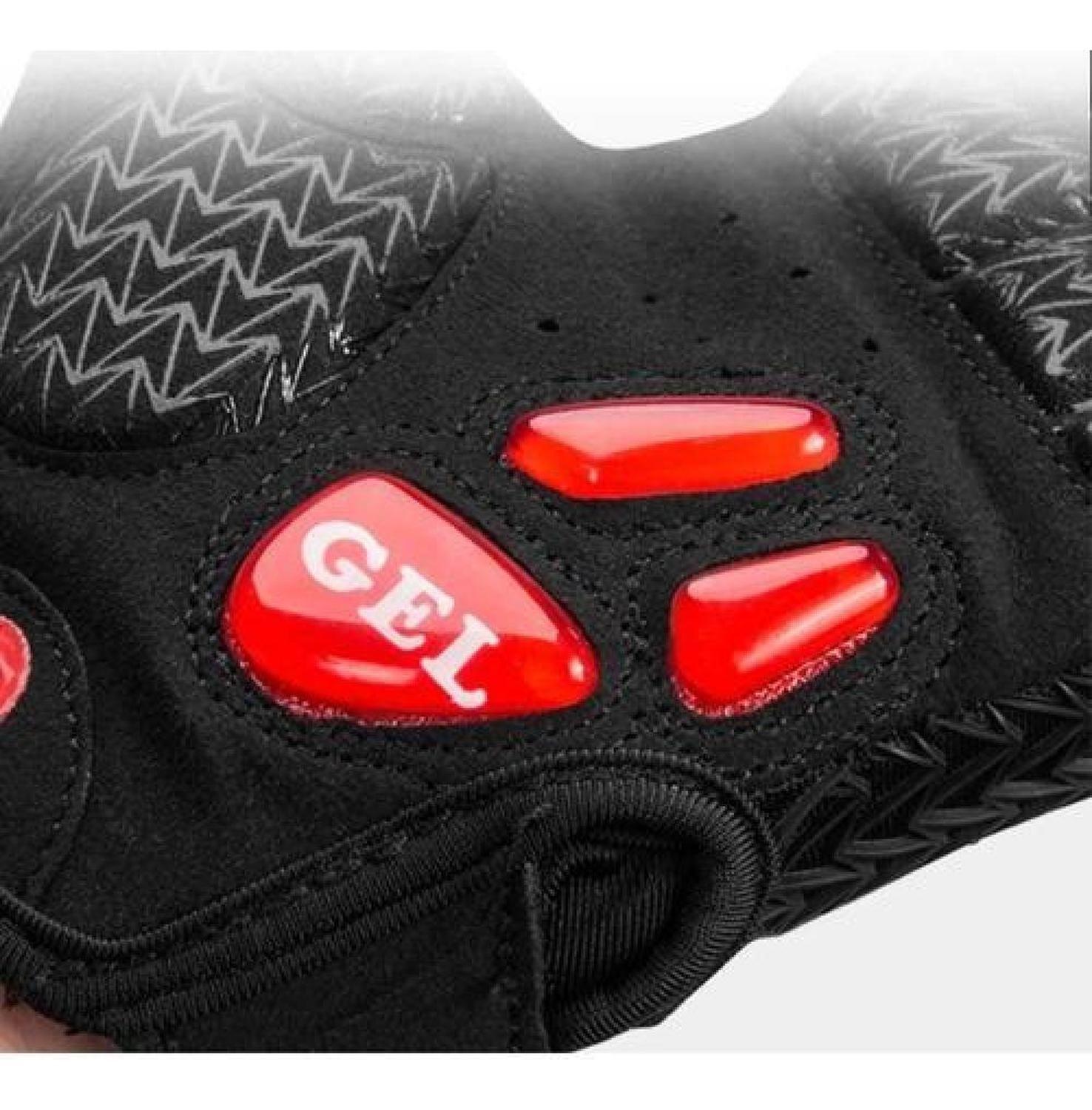 Guantes Con Gel Rockbros, Mtb Ruta Sin Dedos Bicicleta-4