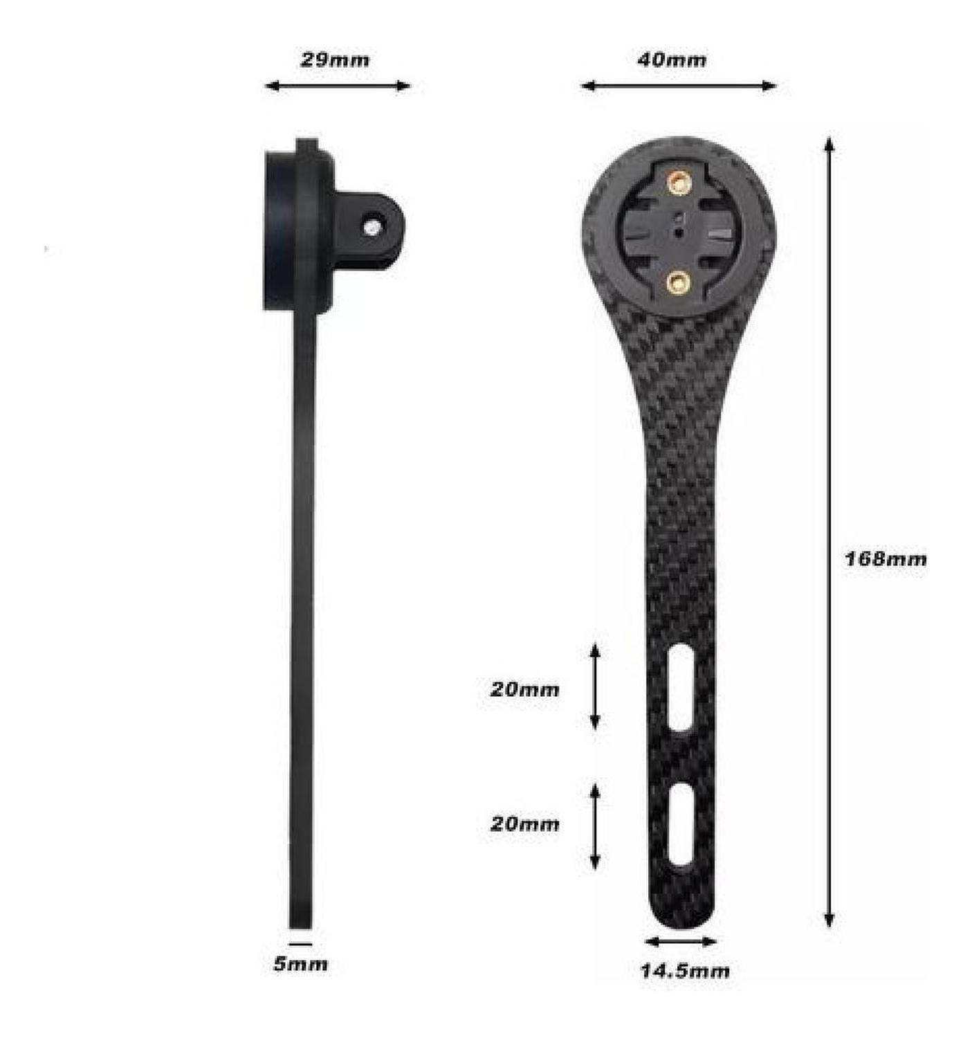 Porta Gps De Fibra De Carbono Para Manillar Integrado-9