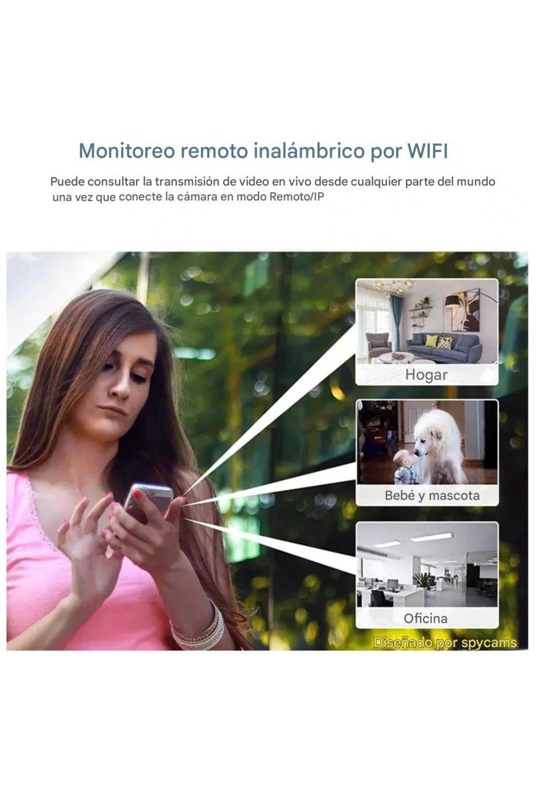 Cámara Espía Mini WiFi HD 1080P Visión Nocturna Vigilancia-5