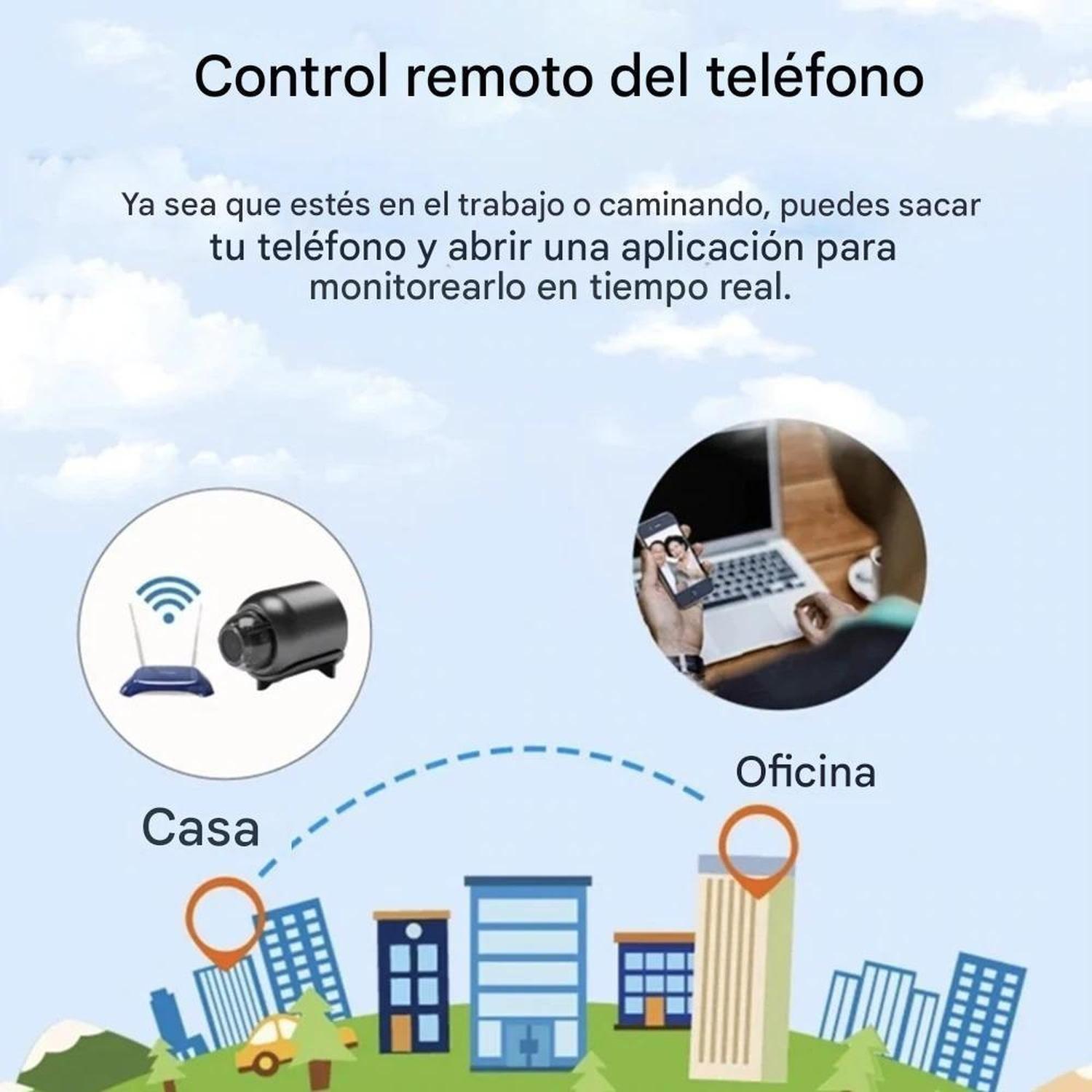 Cámara Espía Mini Wifi Hd 1080p Visión Nocturna Vigilancia Negro-7