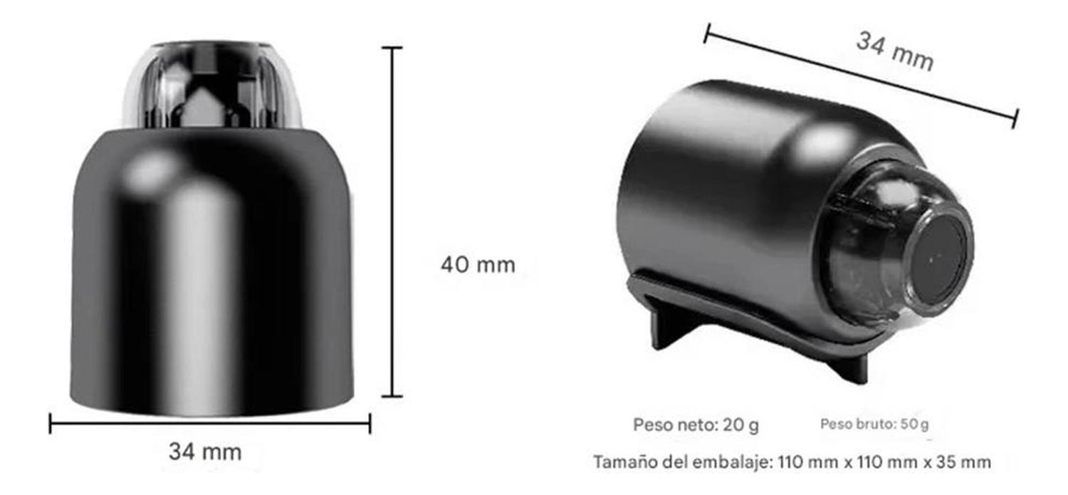 Cámara Espía Mini Wifi Hd 1080p Visión Nocturna Vigilancia Negro-9