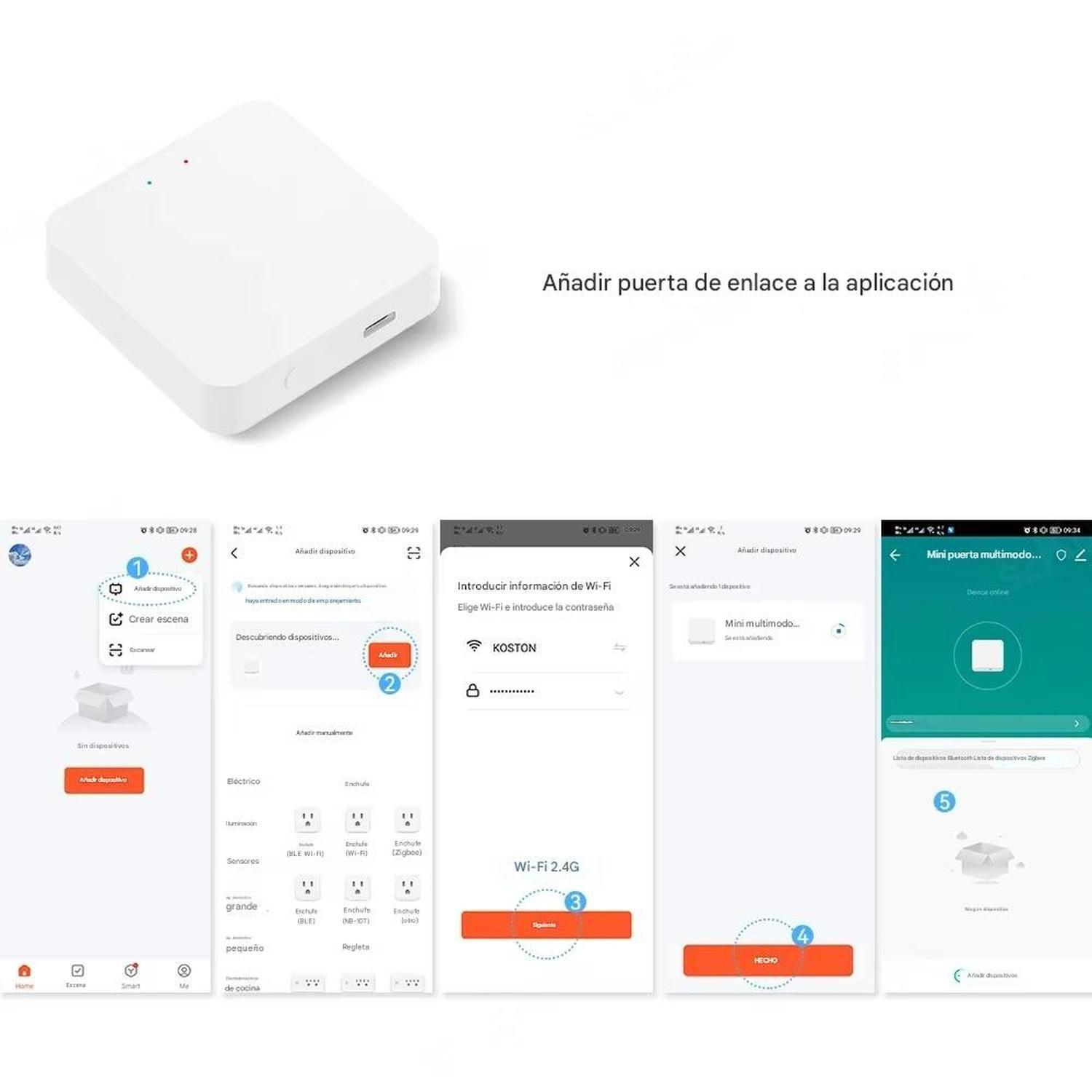 Puerta de Enlace Hub Gateway Tuya Zigbee WiFi Smart-5
