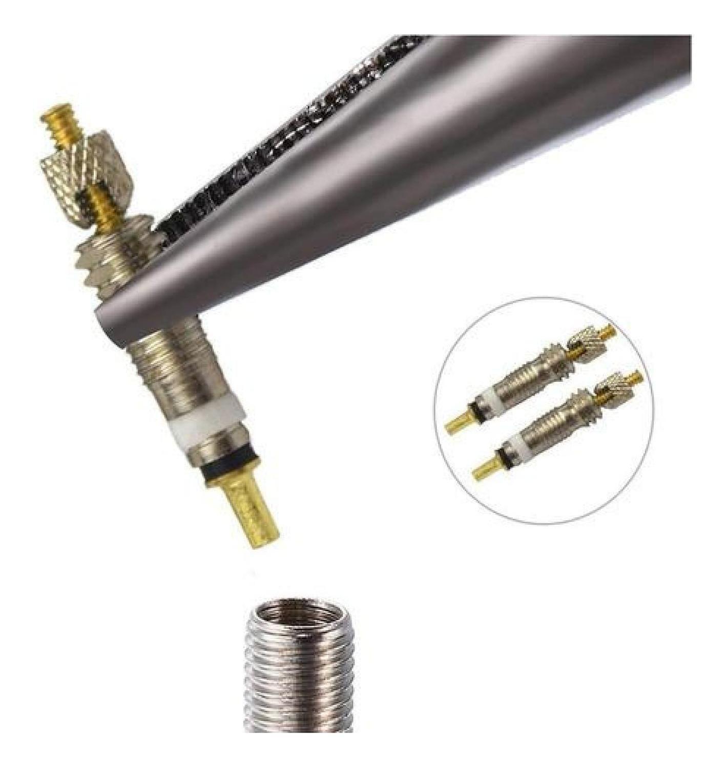 Pack 2 Obús Repuesto Núcleo Válvula Presta De Bicicleta-2