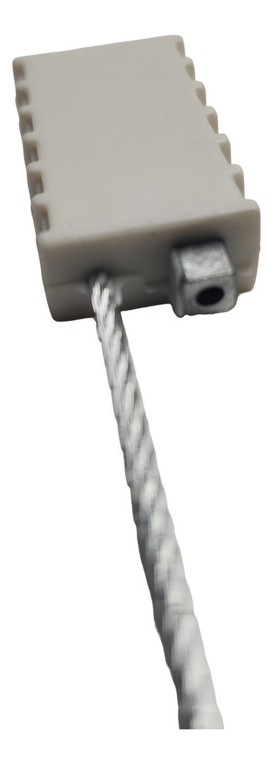 4 Bridas Sellos Seguridad Cable Acerado Bloqueo Engranaje Gris-5