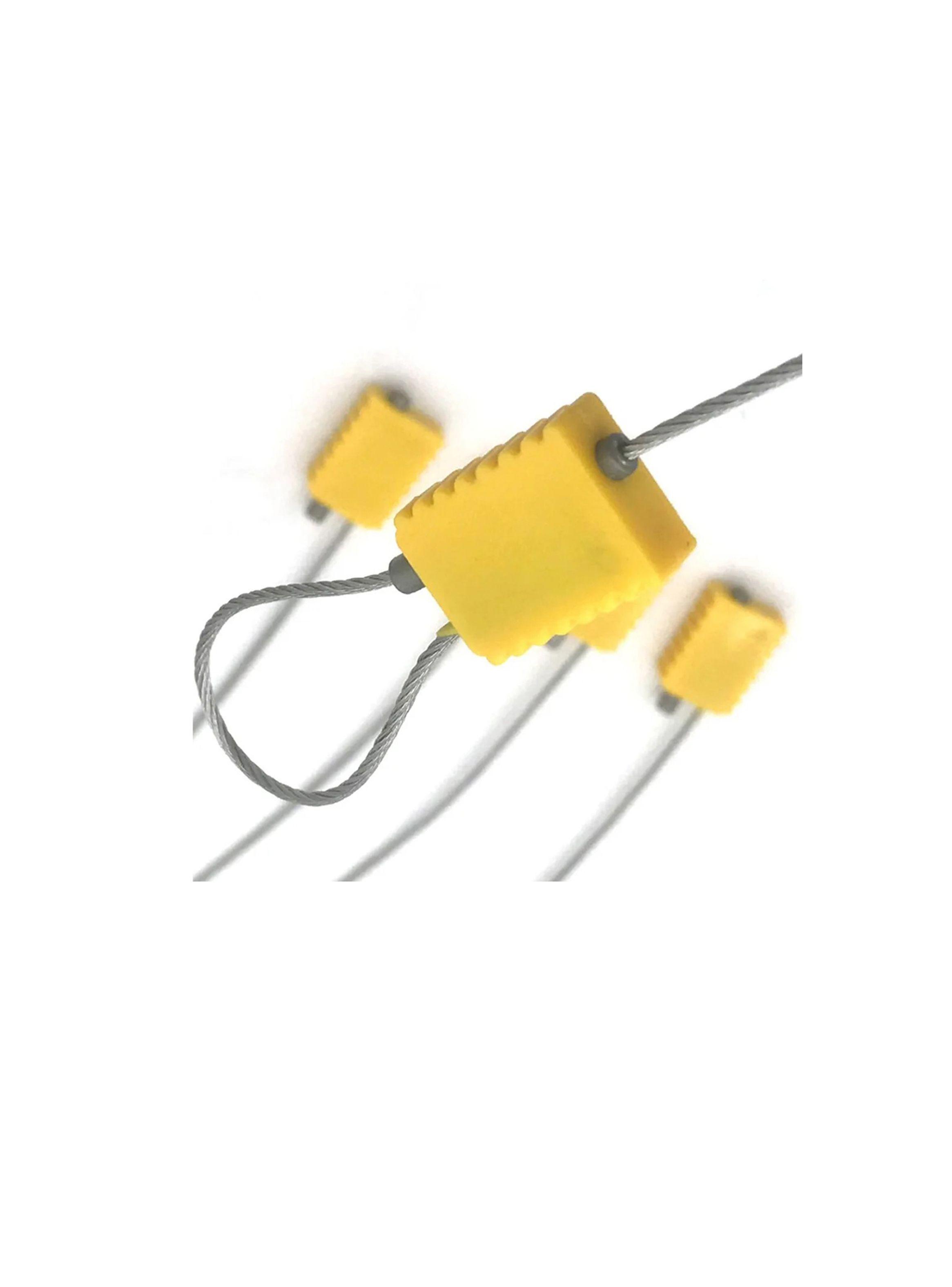 Brida Sello De Seguridad Cable Acerado Con Bloqueo Engranaje-5